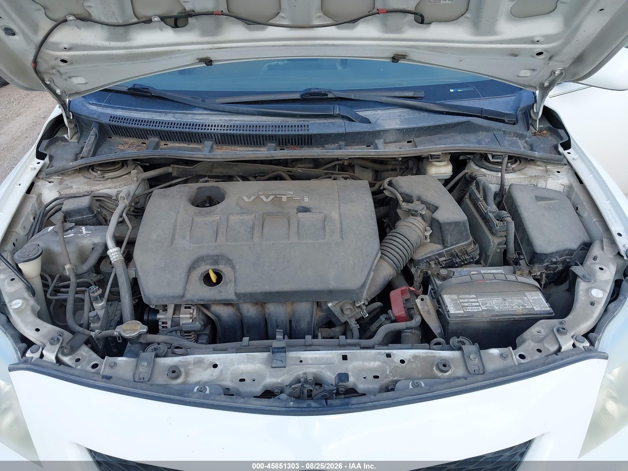 2009 Toyota Corolla Le White vin: 1NXBU40E59Z044996