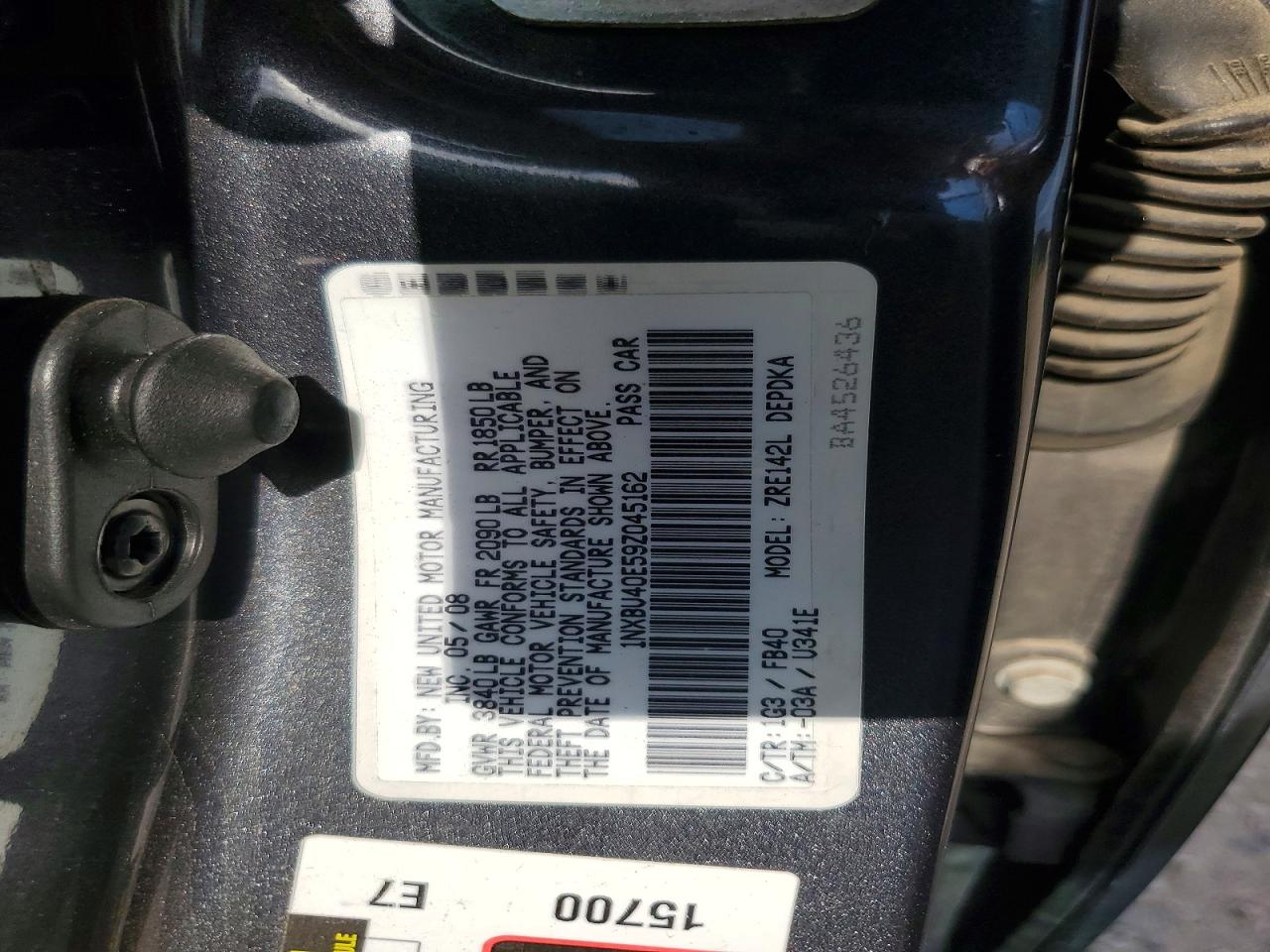 2009 Toyota Corolla Le Gray vin: 1NXBU40E59Z045162