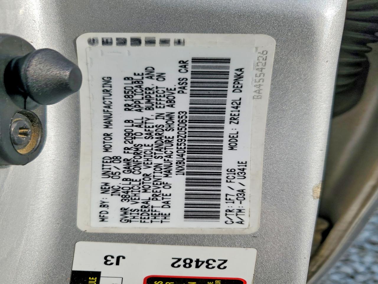 2009 Toyota Corolla Xle Silver vin: 1NXBU40E59Z050653