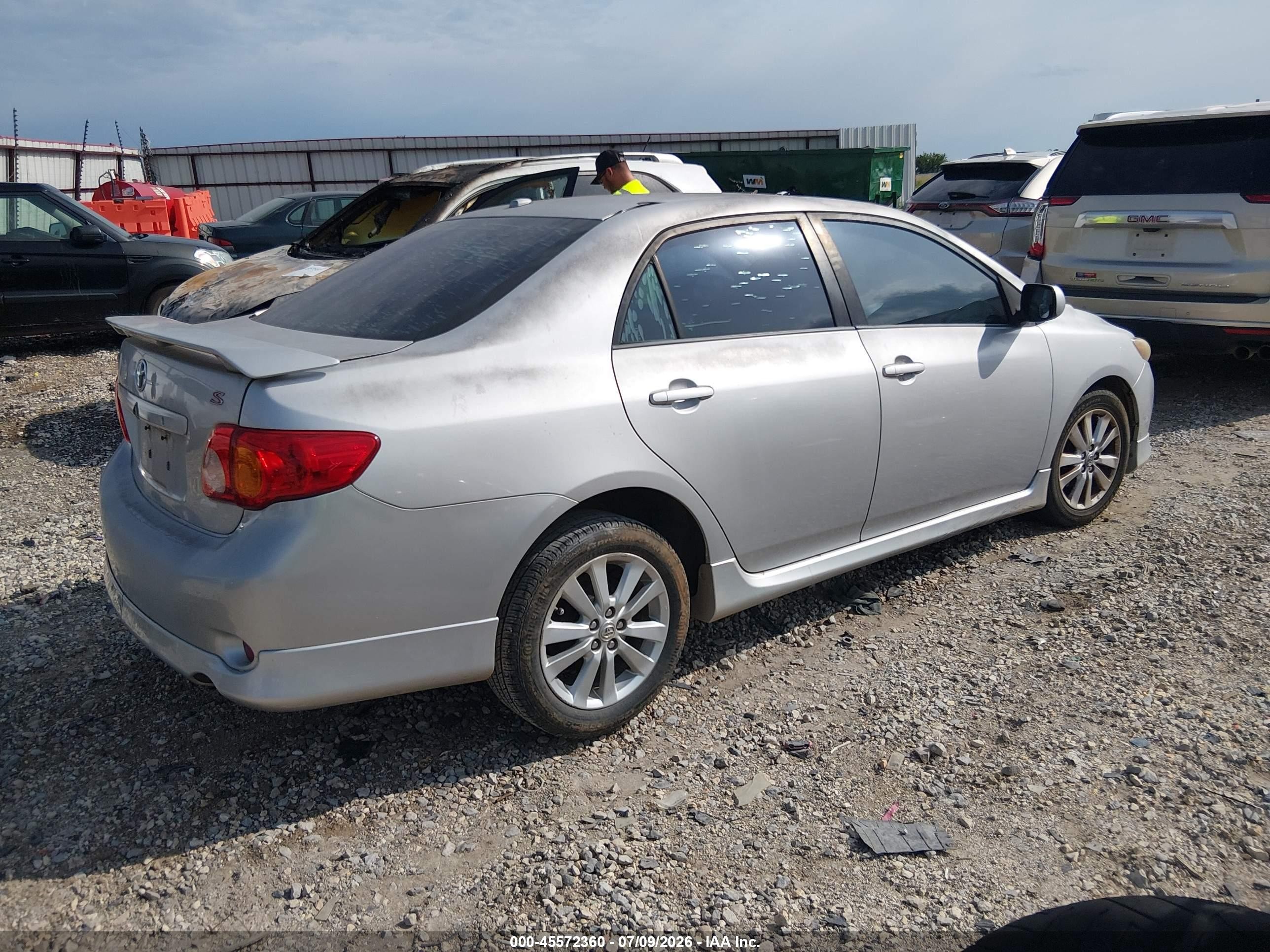 2009 Toyota Corolla S Silver vin: 1NXBU40E59Z065718