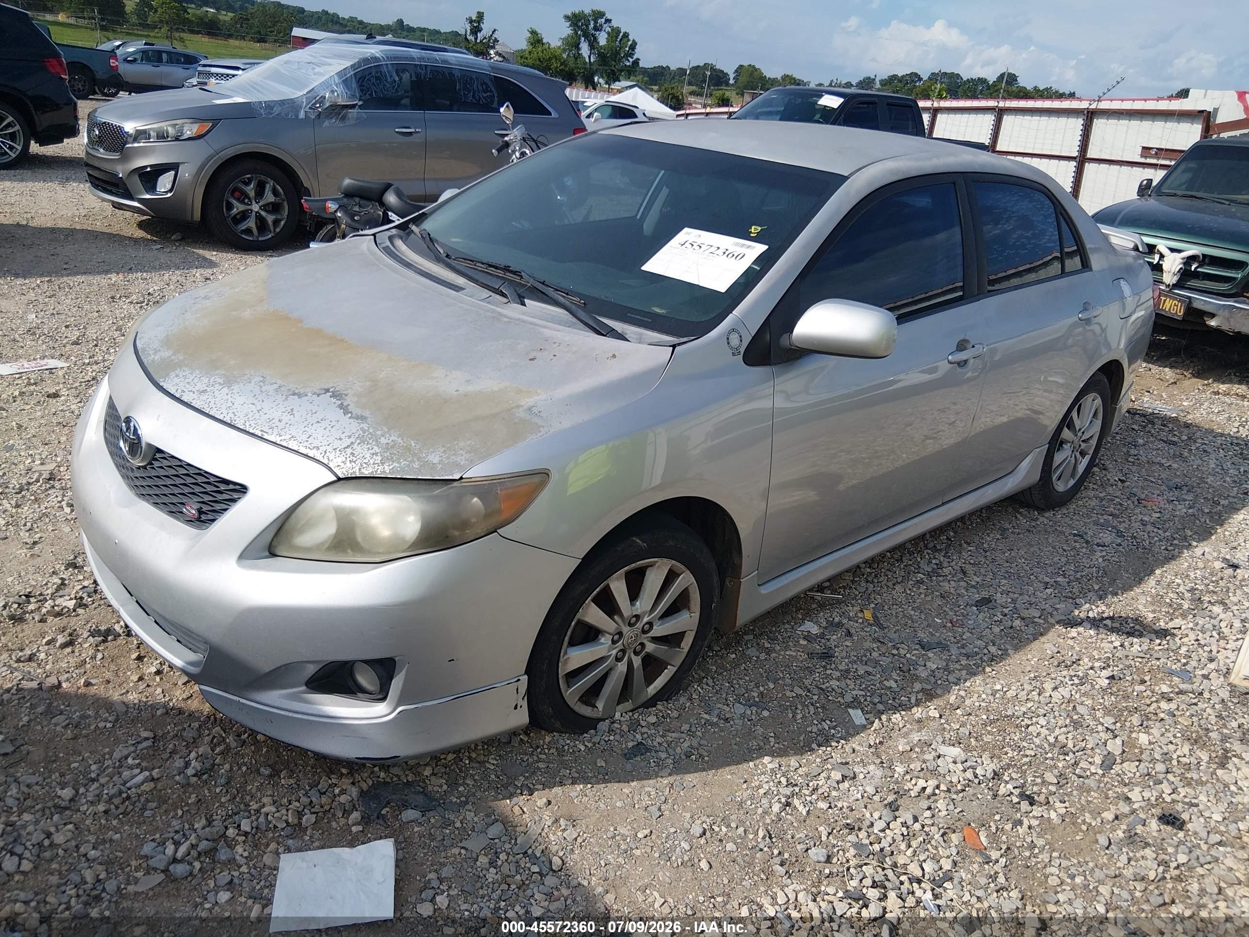 2009 Toyota Corolla S Silver vin: 1NXBU40E59Z065718