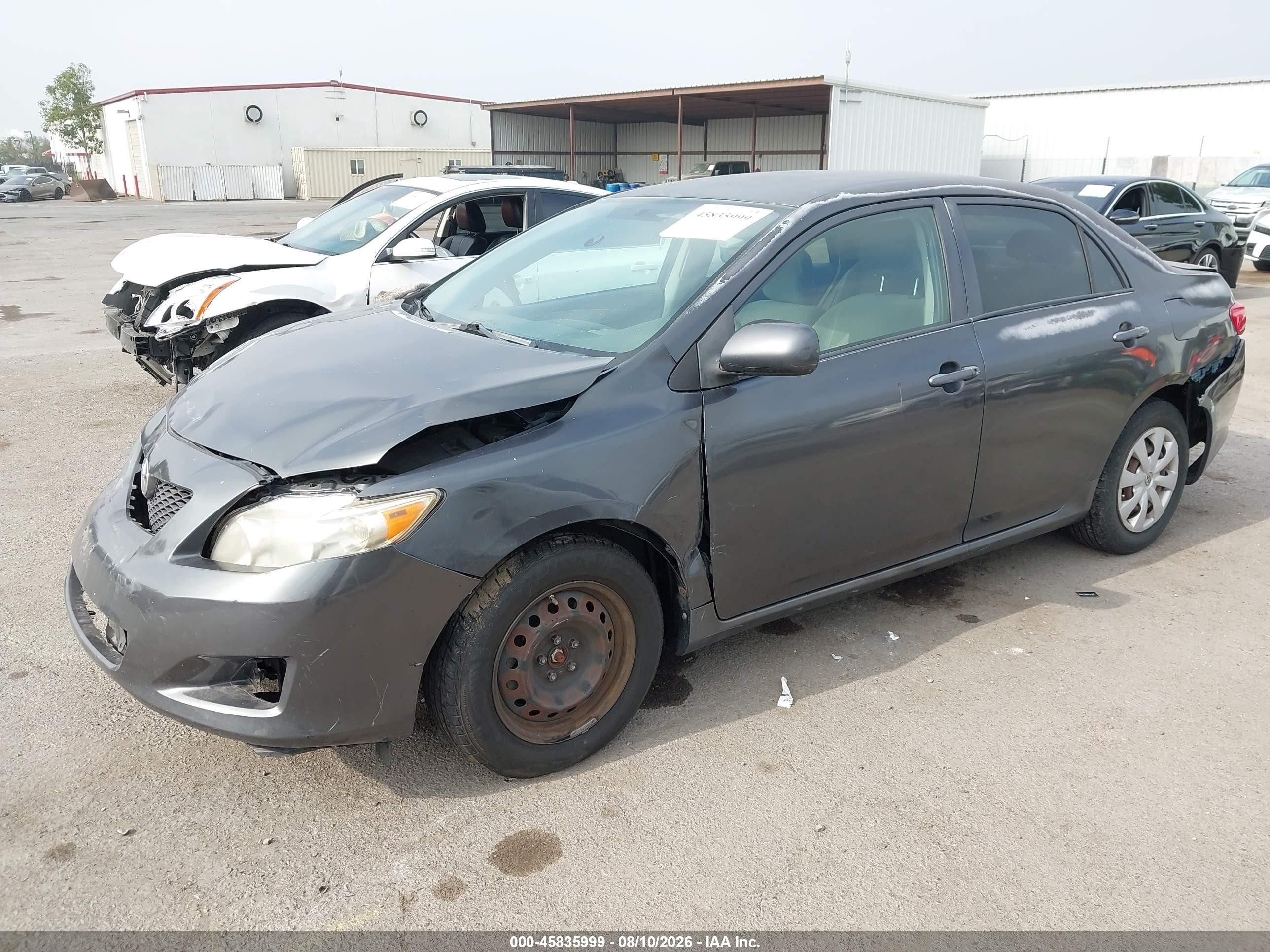2009 Toyota Corolla Le Gray vin: 1NXBU40E59Z078730