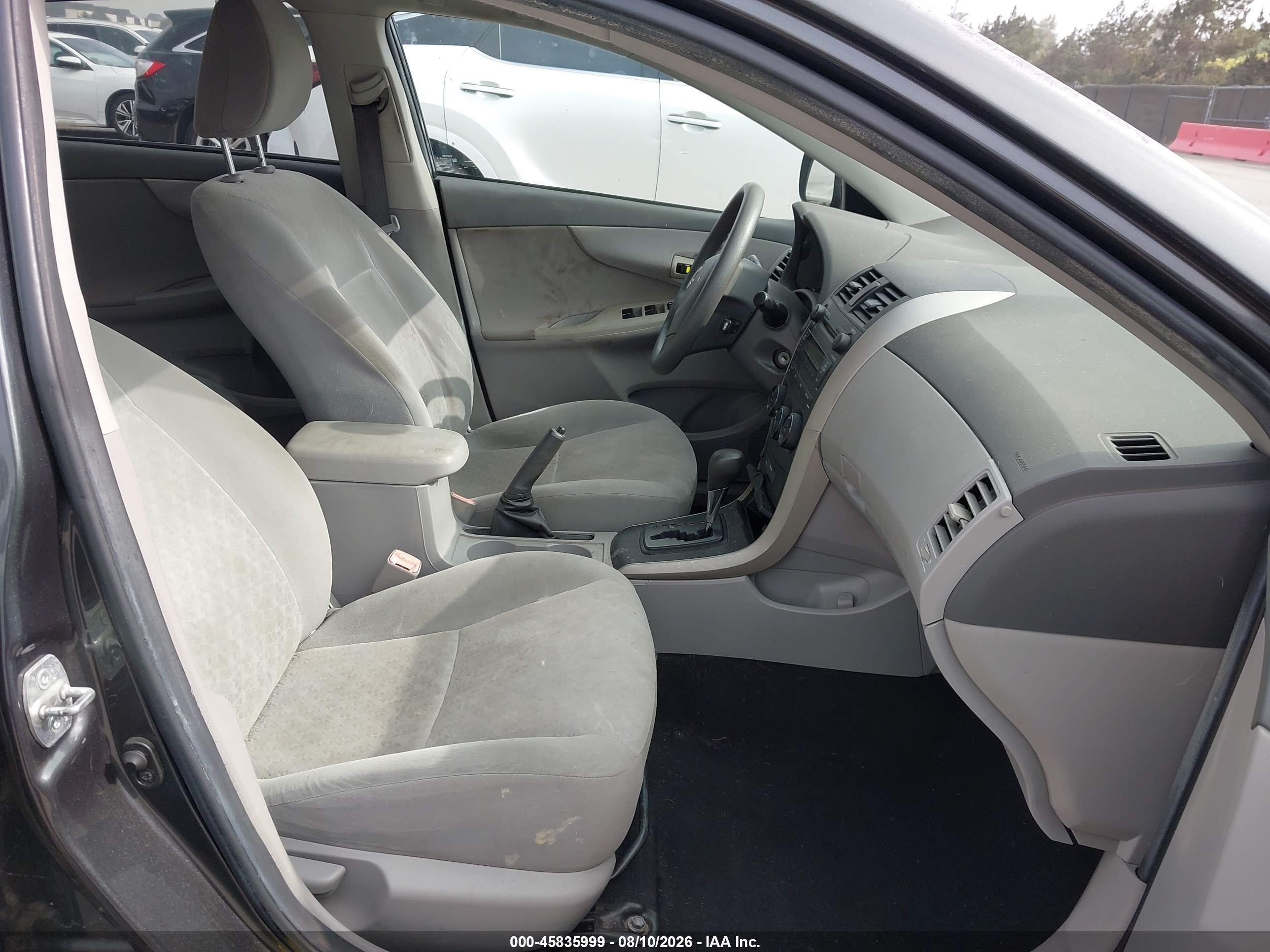 2009 Toyota Corolla Le Gray vin: 1NXBU40E59Z078730