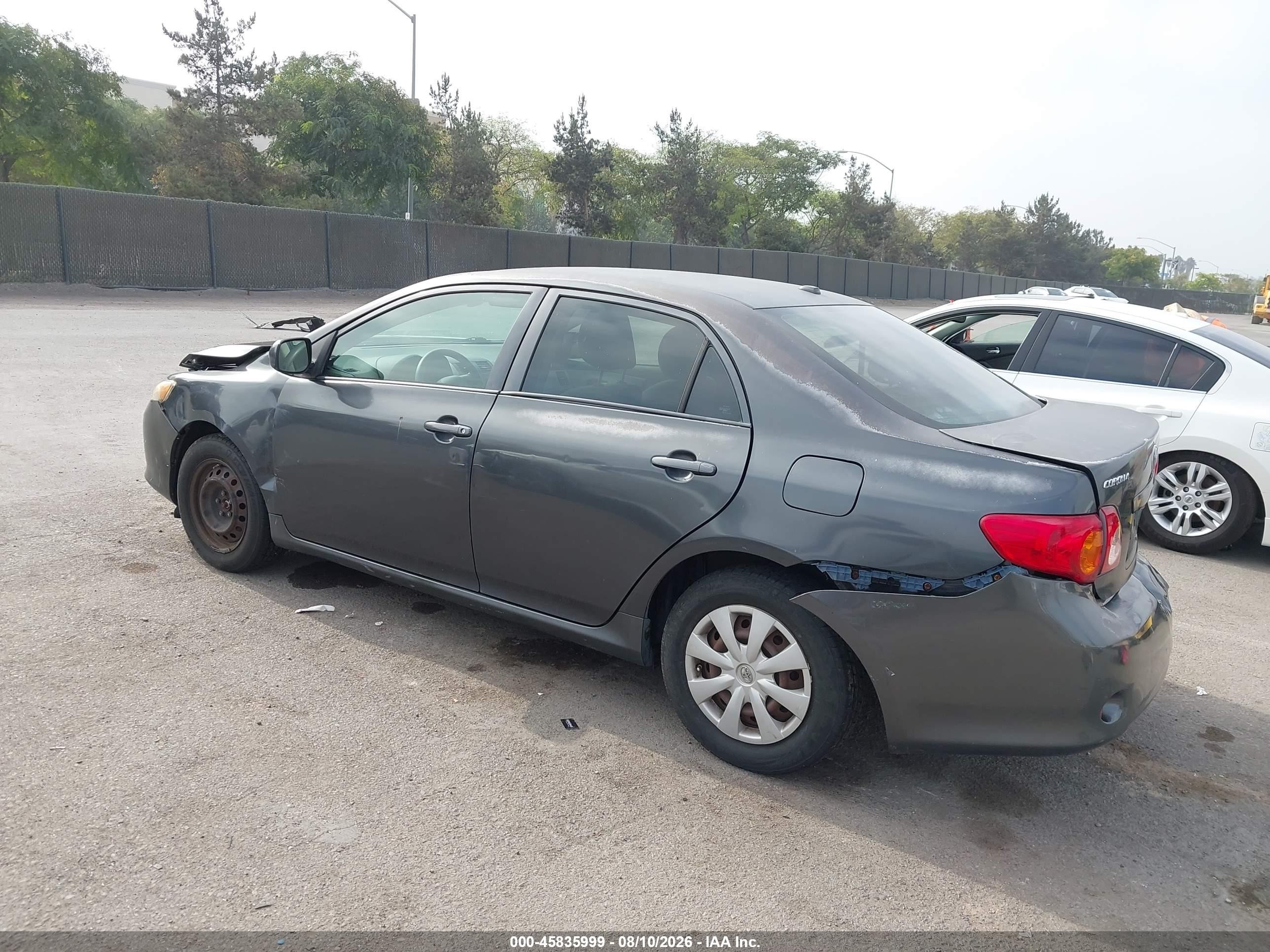 2009 Toyota Corolla Le Gray vin: 1NXBU40E59Z078730