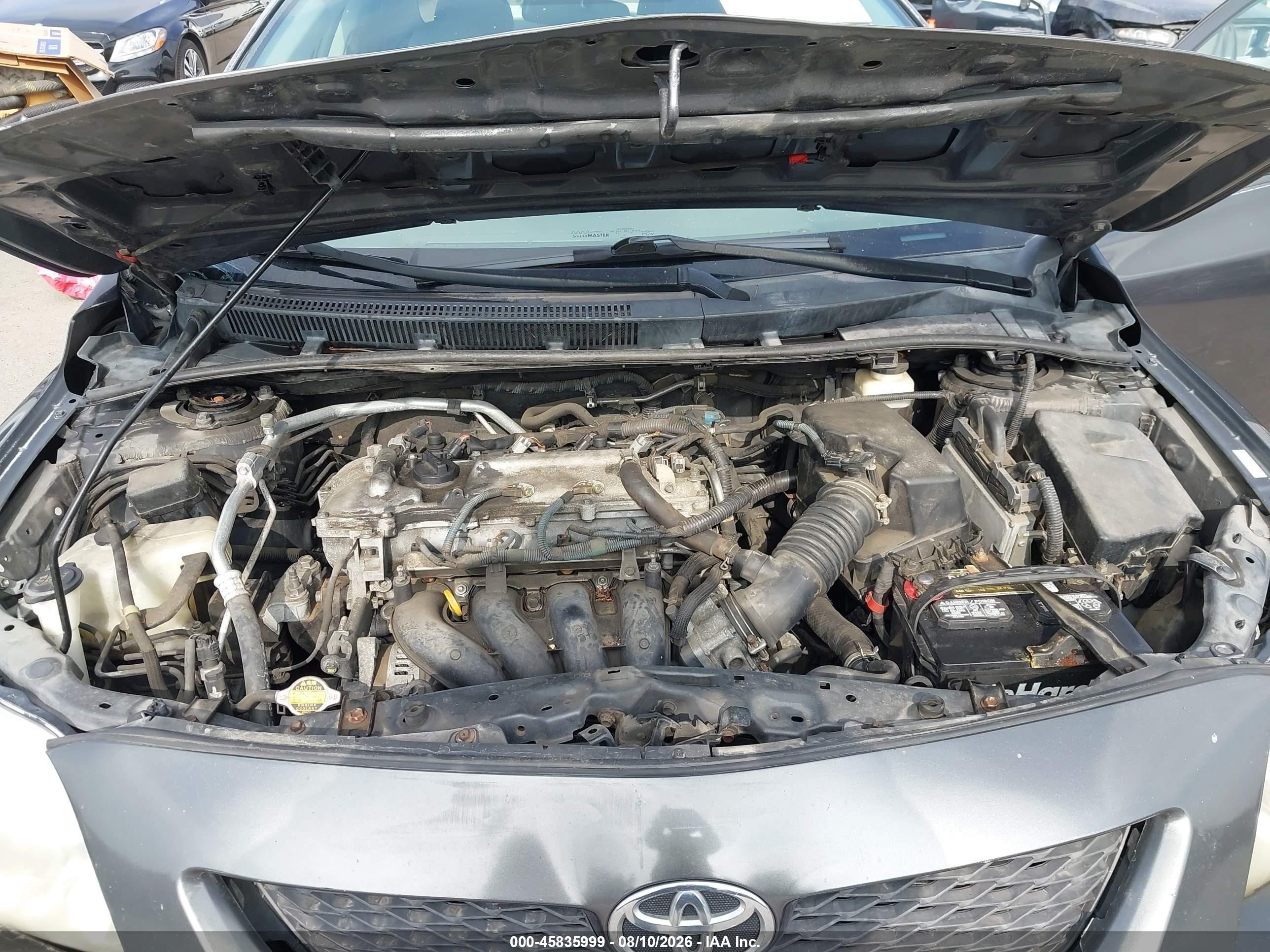 2009 Toyota Corolla Le Gray vin: 1NXBU40E59Z078730