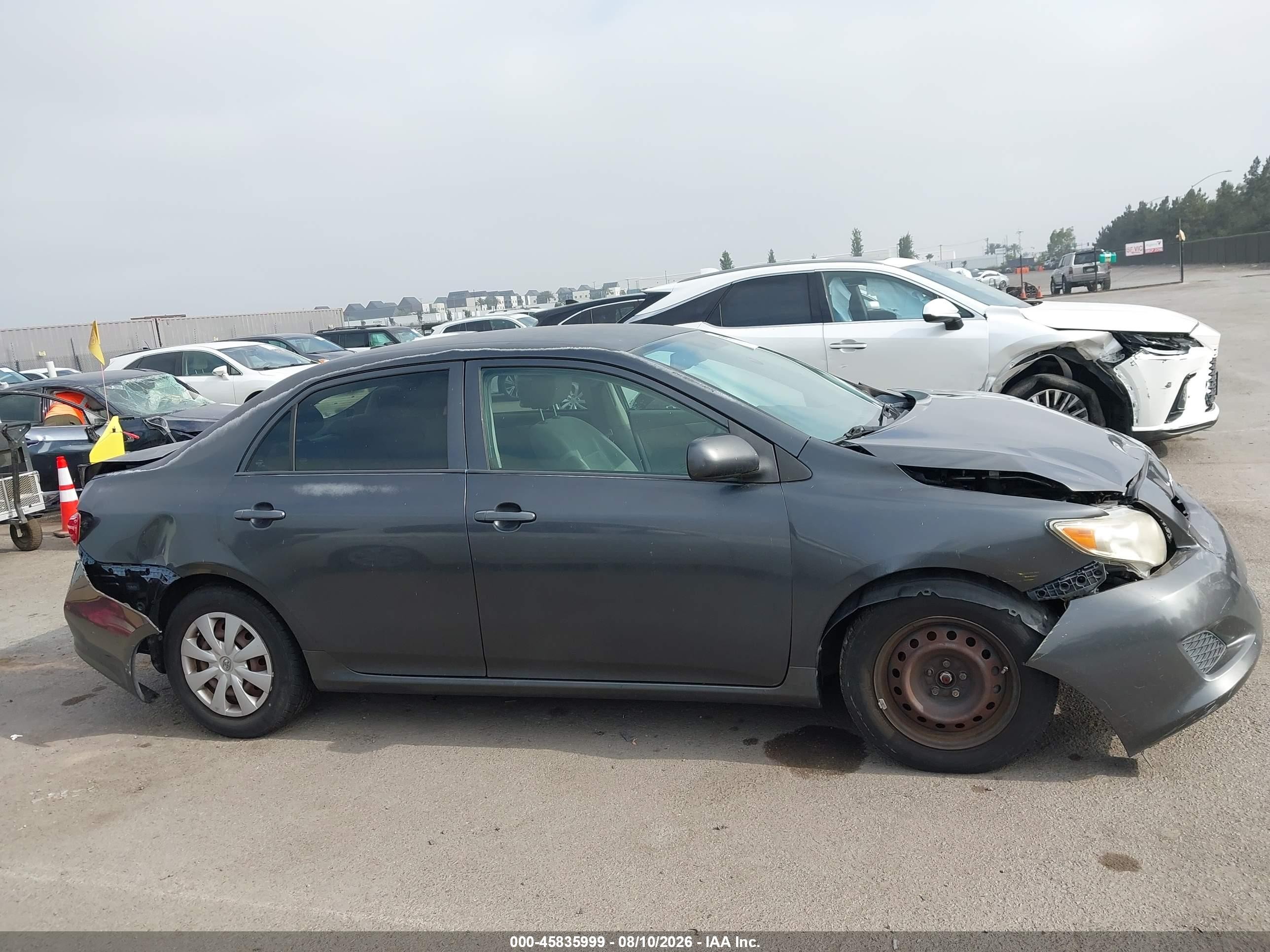 2009 Toyota Corolla Le Gray vin: 1NXBU40E59Z078730