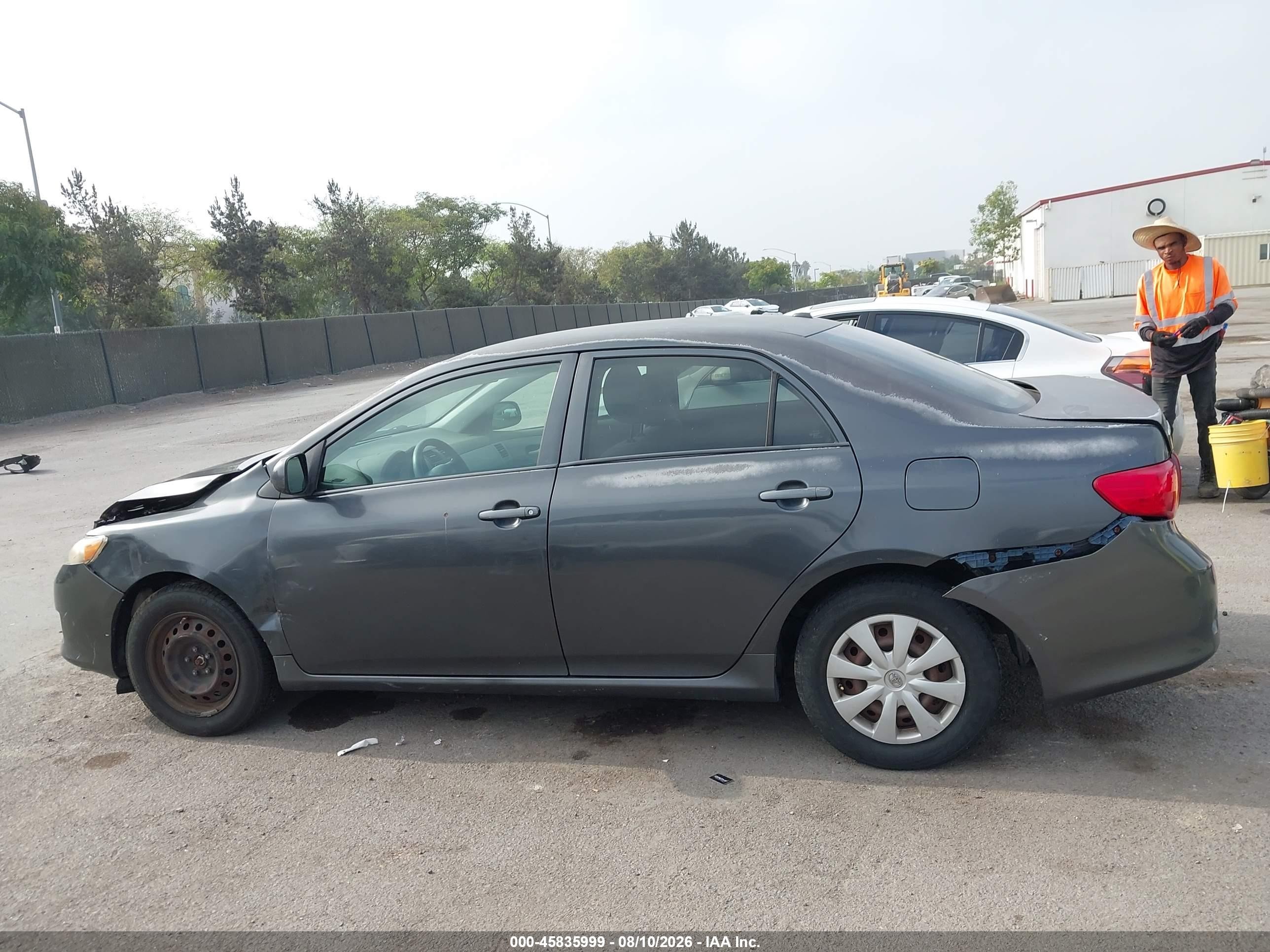 2009 Toyota Corolla Le Gray vin: 1NXBU40E59Z078730