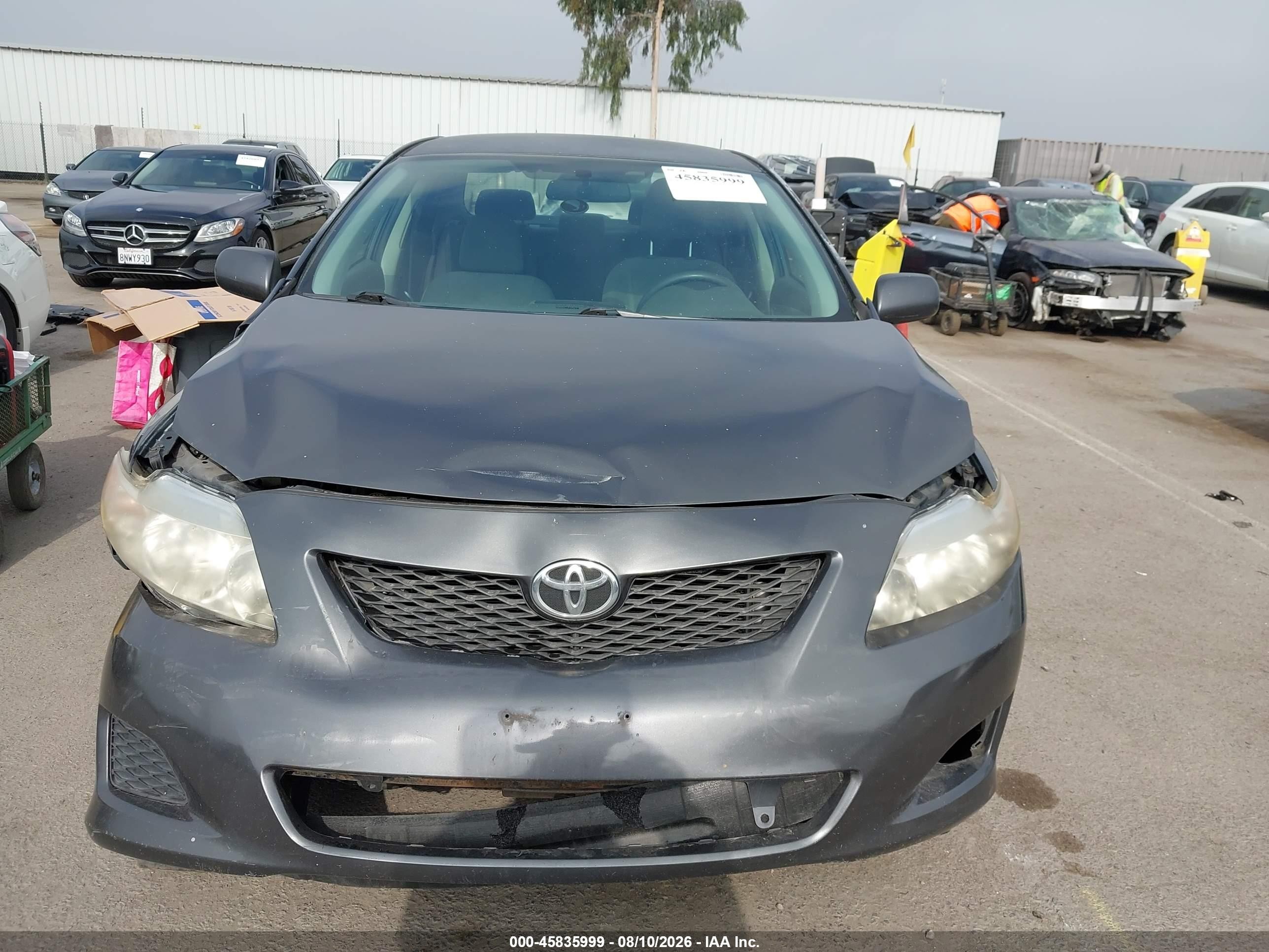 2009 Toyota Corolla Le Gray vin: 1NXBU40E59Z078730