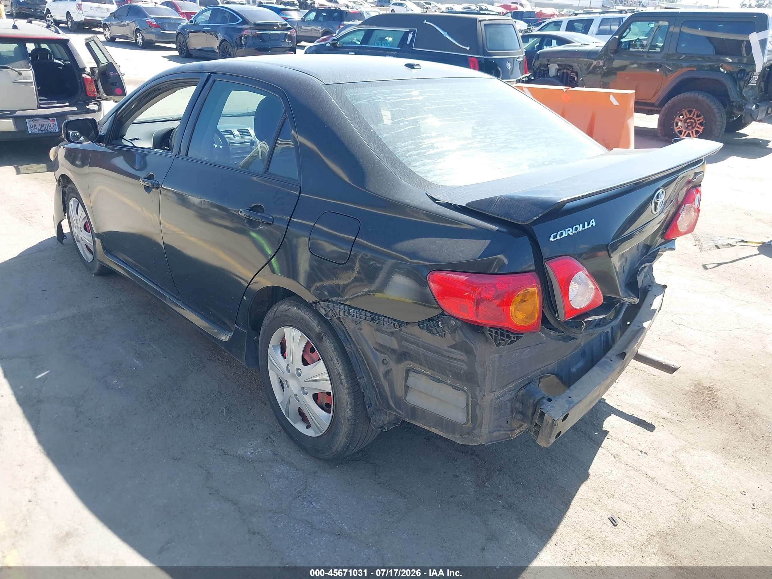 2009 Toyota Corolla S Black vin: 1NXBU40E59Z082230