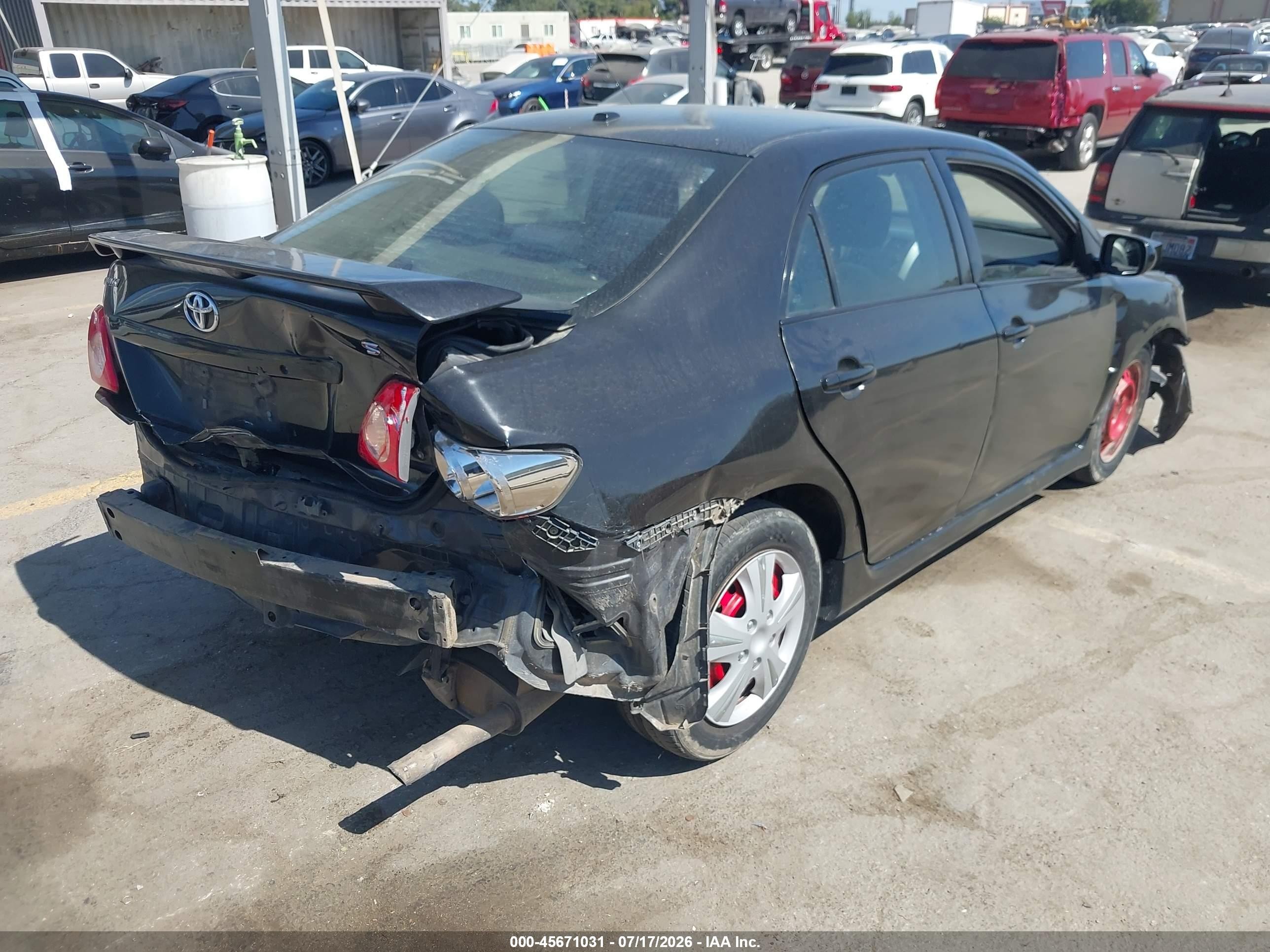 2009 Toyota Corolla S Black vin: 1NXBU40E59Z082230