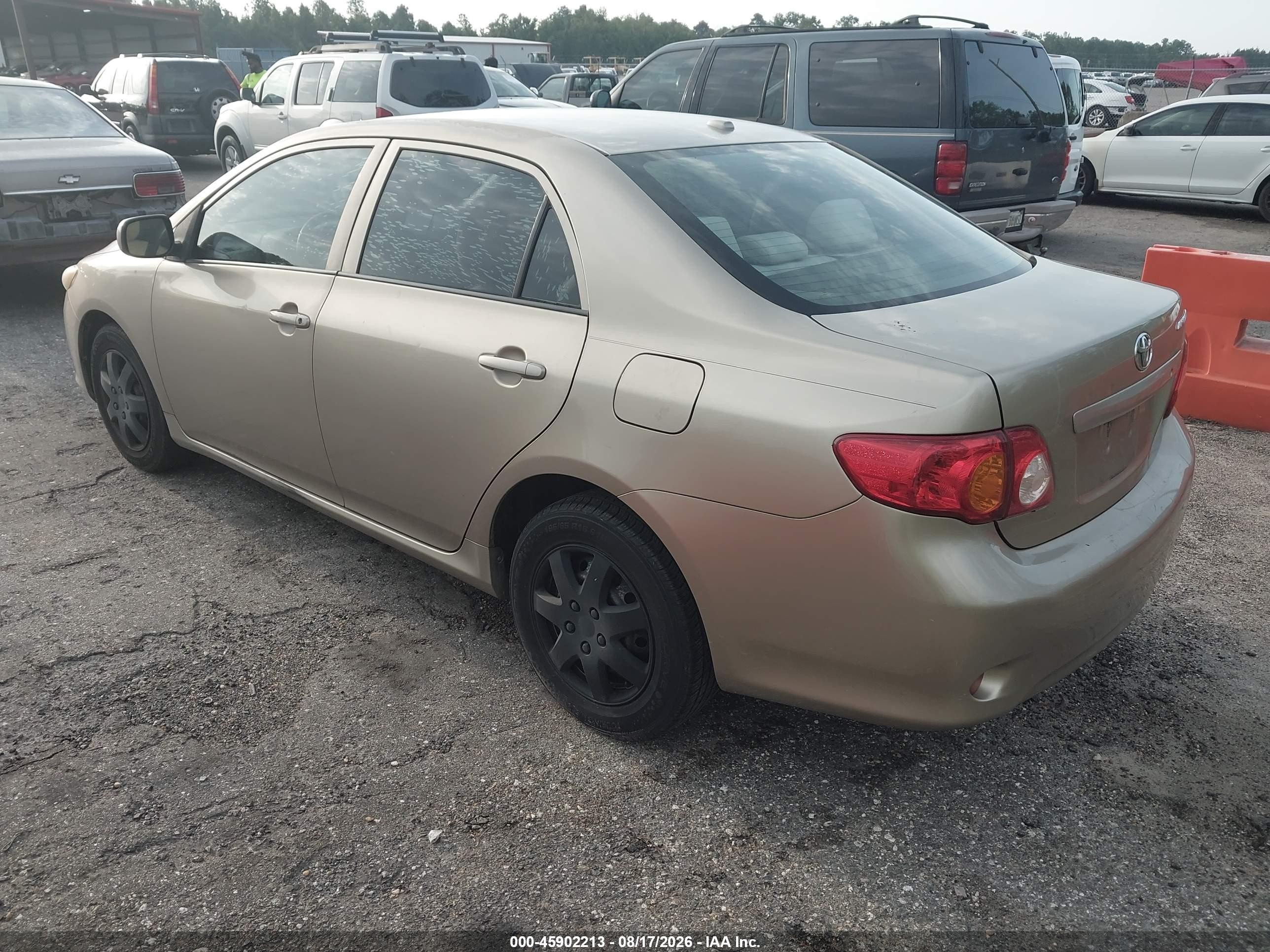 2009 Toyota Corolla Le Gold vin: 1NXBU40E59Z094698