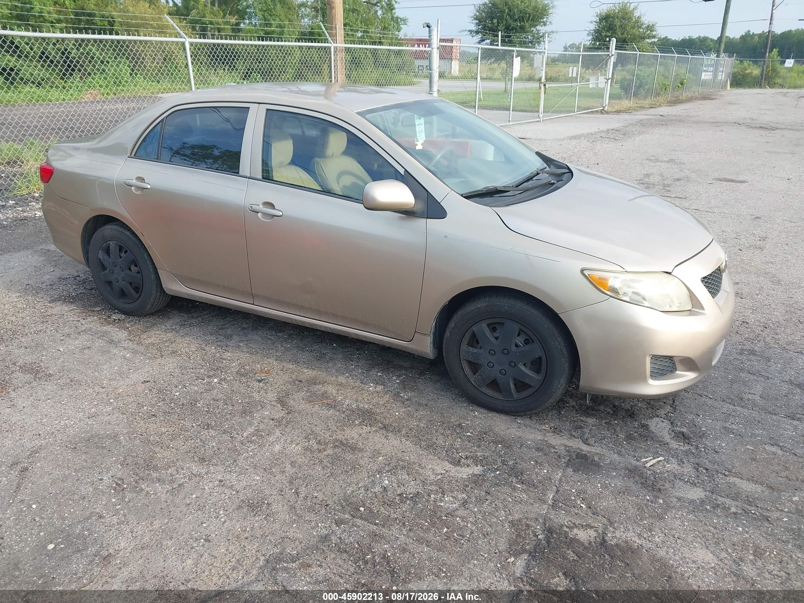 2009 Toyota Corolla Le Gold vin: 1NXBU40E59Z094698