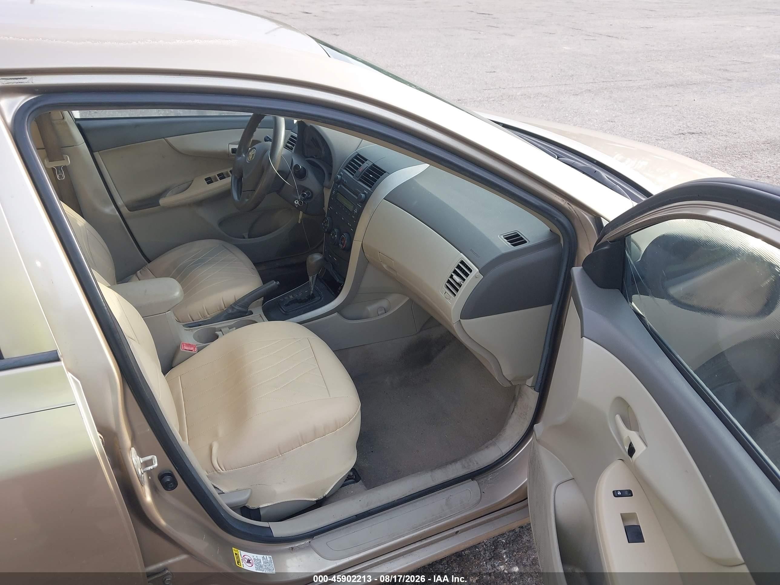 2009 Toyota Corolla Le Gold vin: 1NXBU40E59Z094698