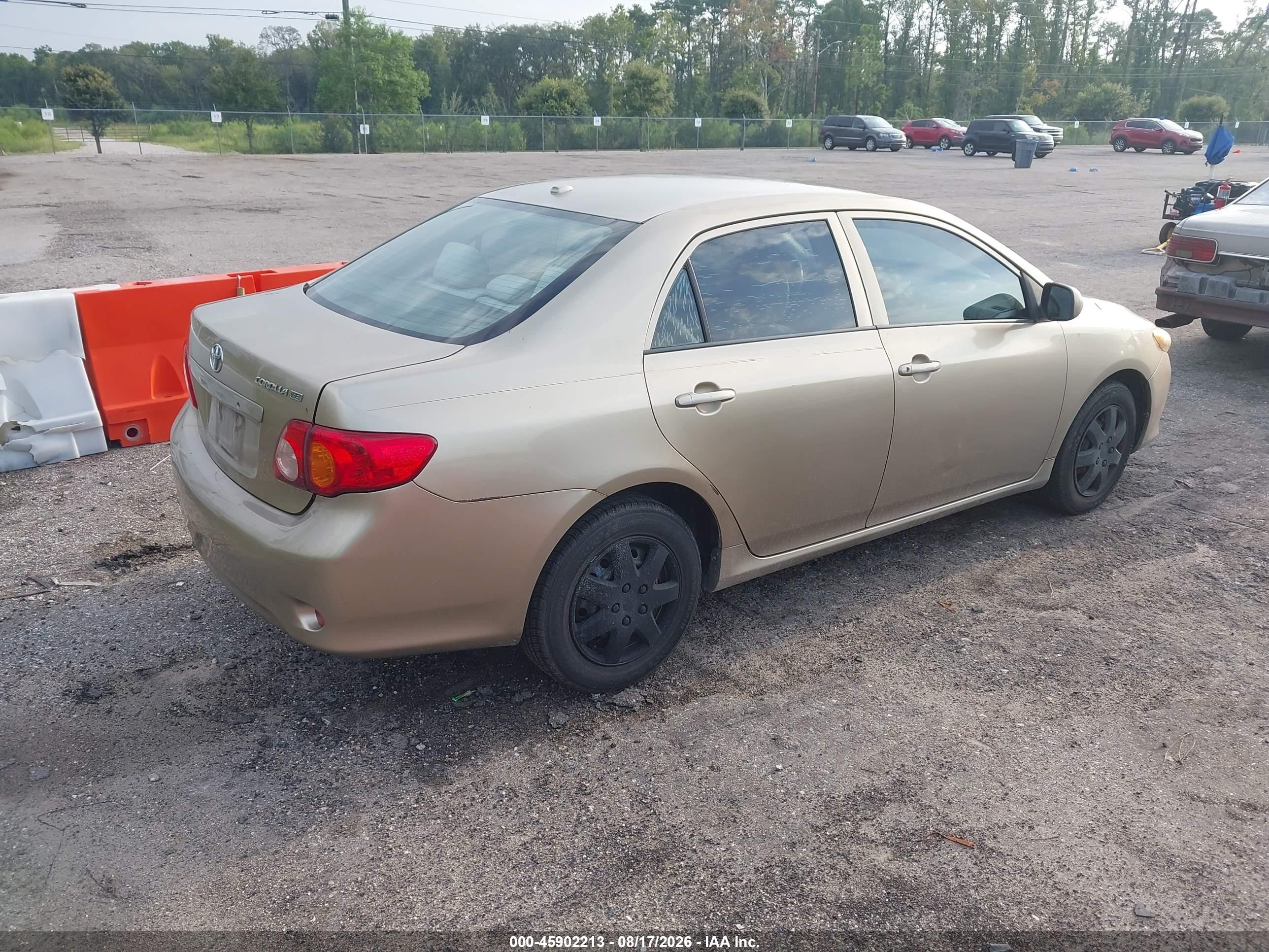 2009 Toyota Corolla Le Gold vin: 1NXBU40E59Z094698