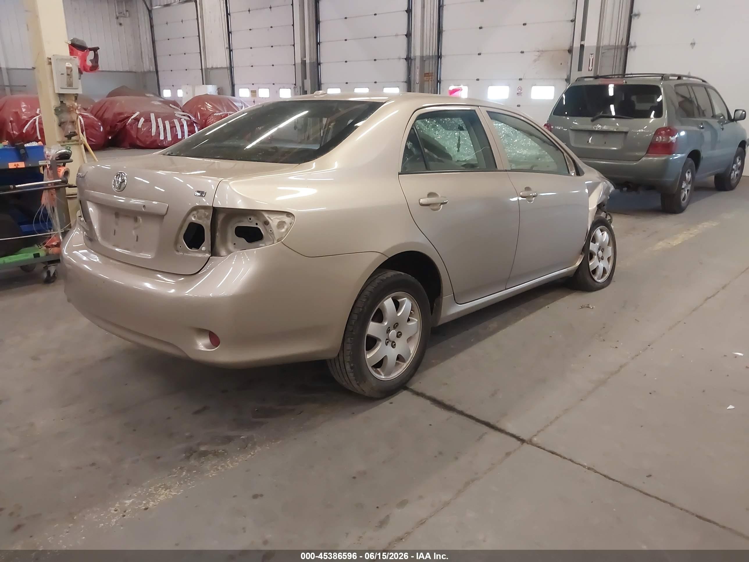 2009 Toyota Corolla Le Beige vin: 1NXBU40E59Z098380