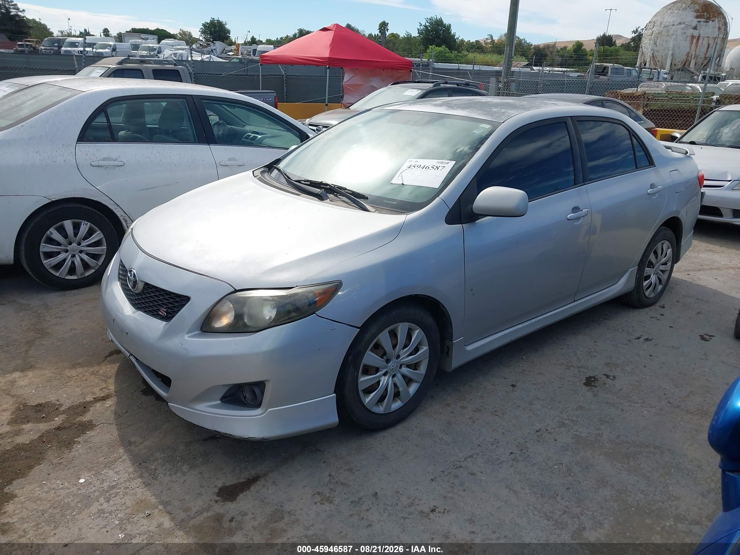 2009 Toyota Corolla S Silver vin: 1NXBU40E59Z110320