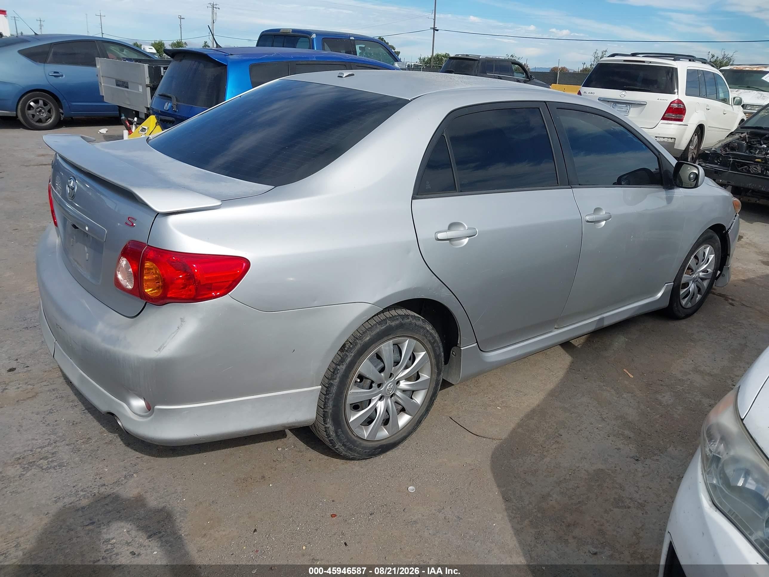 2009 Toyota Corolla S Silver vin: 1NXBU40E59Z110320