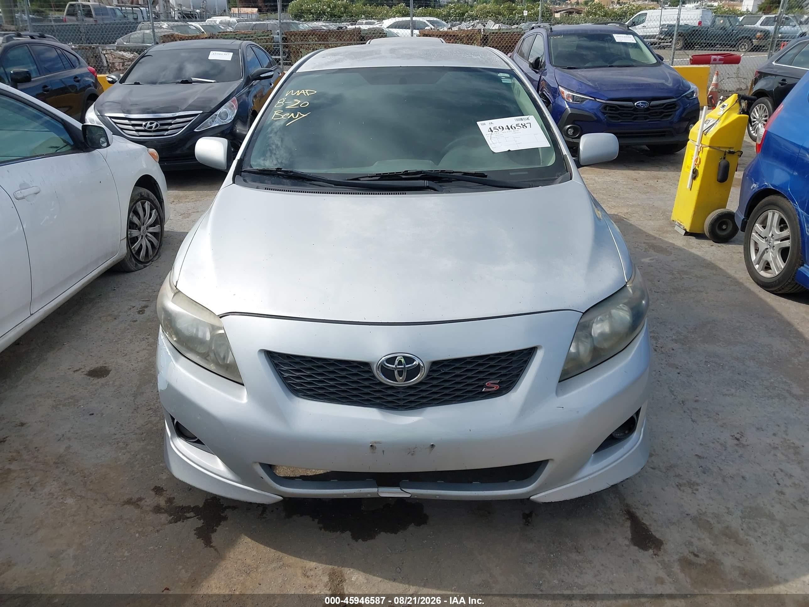 2009 Toyota Corolla S Silver vin: 1NXBU40E59Z110320