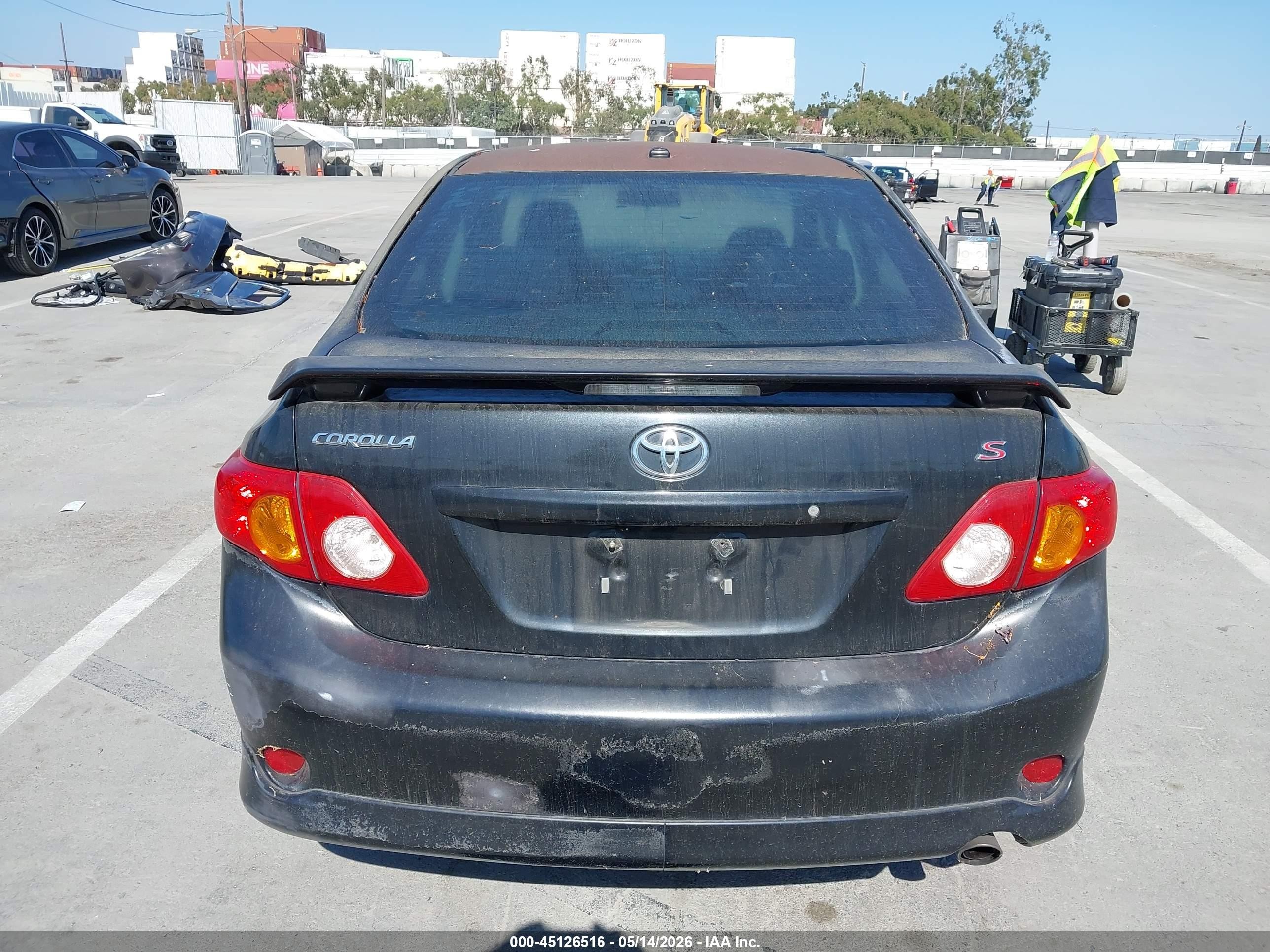 2009 Toyota Corolla S Black vin: 1NXBU40E59Z121138