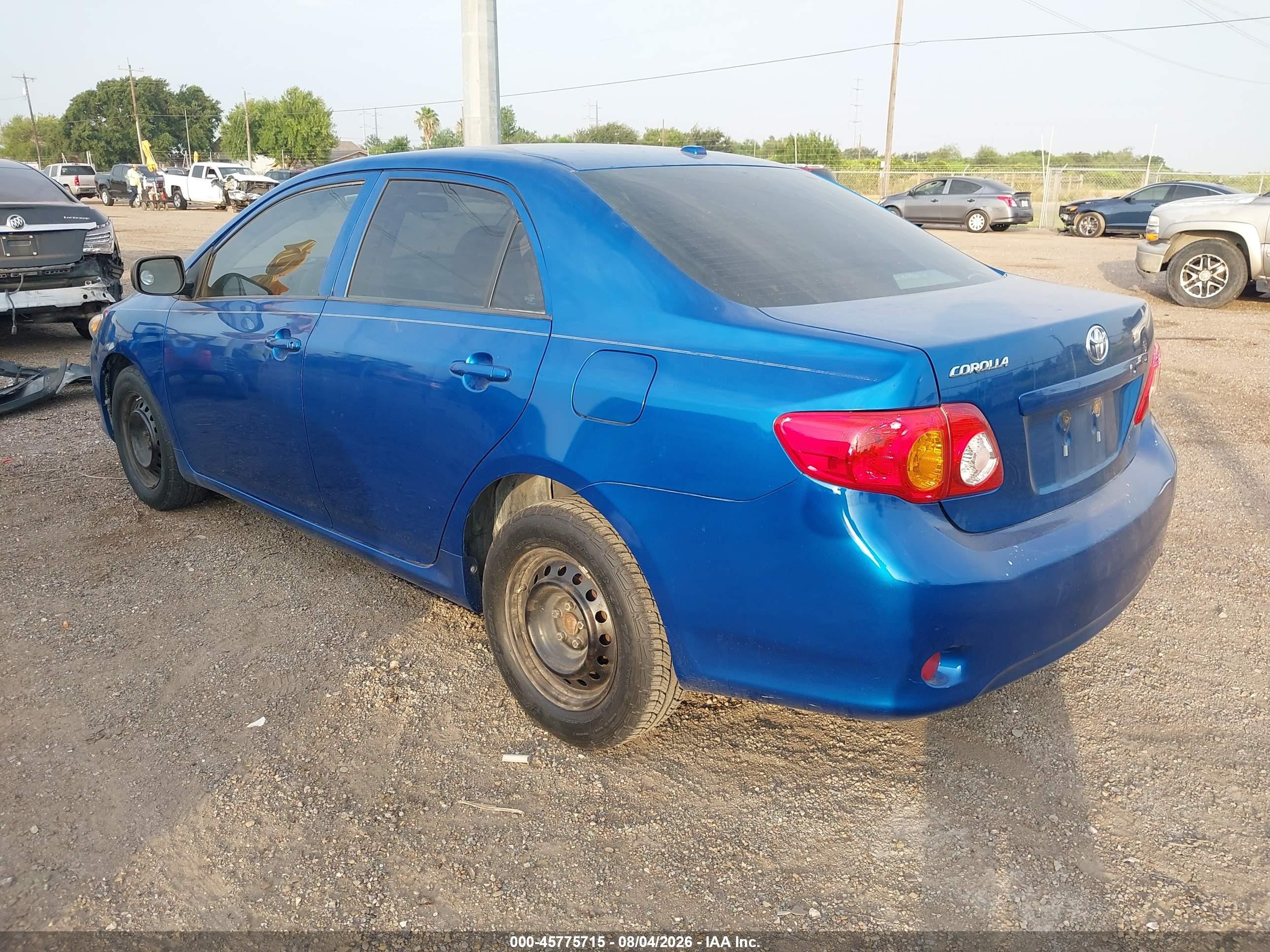 2009 Toyota Corolla Blue vin: 1NXBU40E59Z125528