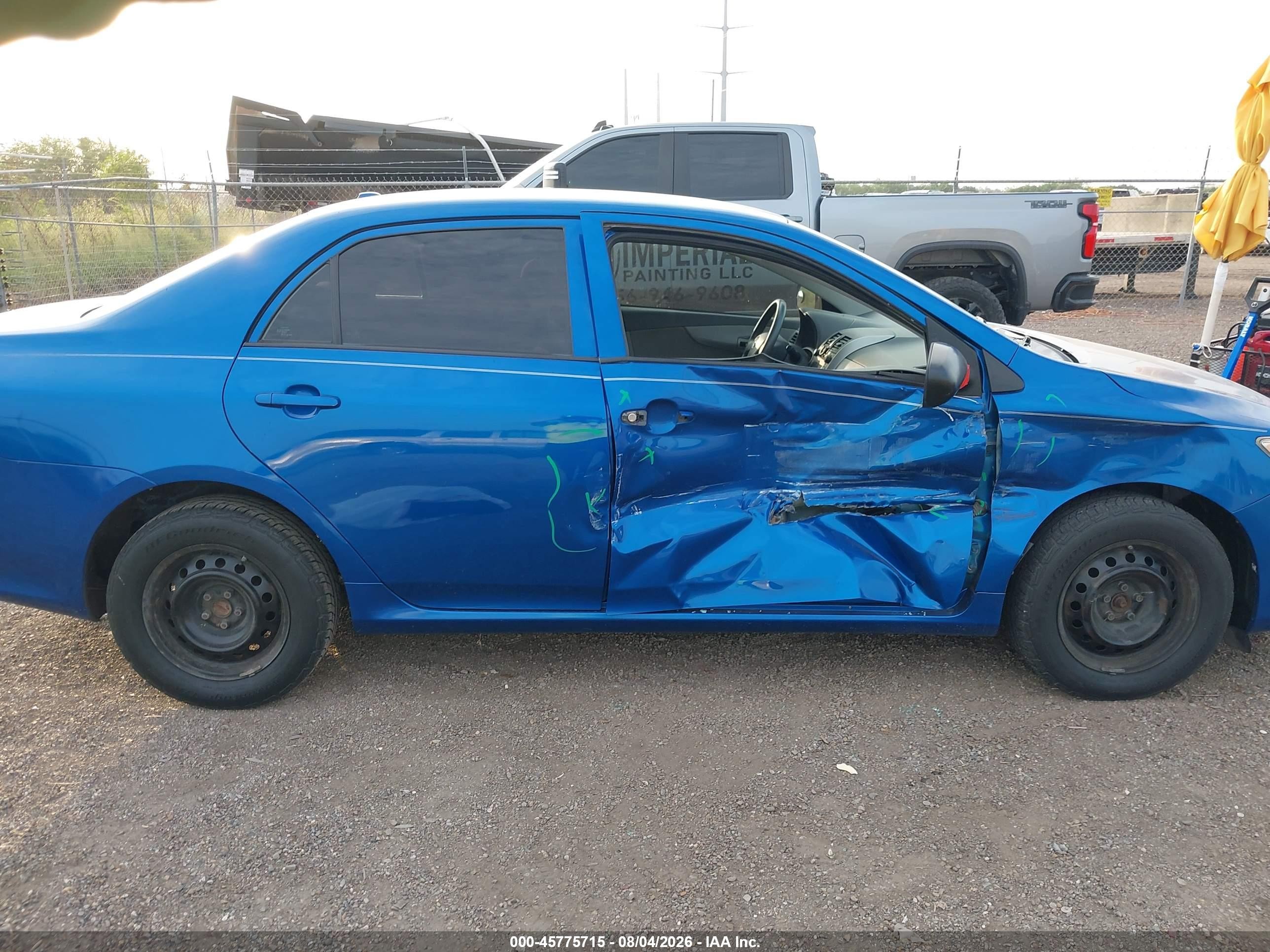 2009 Toyota Corolla Blue vin: 1NXBU40E59Z125528
