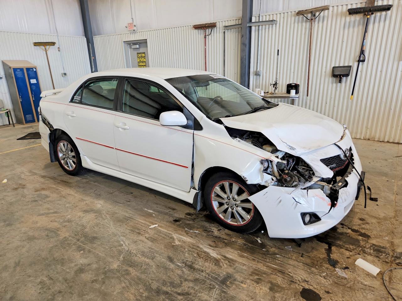 2009 Toyota Corolla S White vin: 1NXBU40E59Z134066