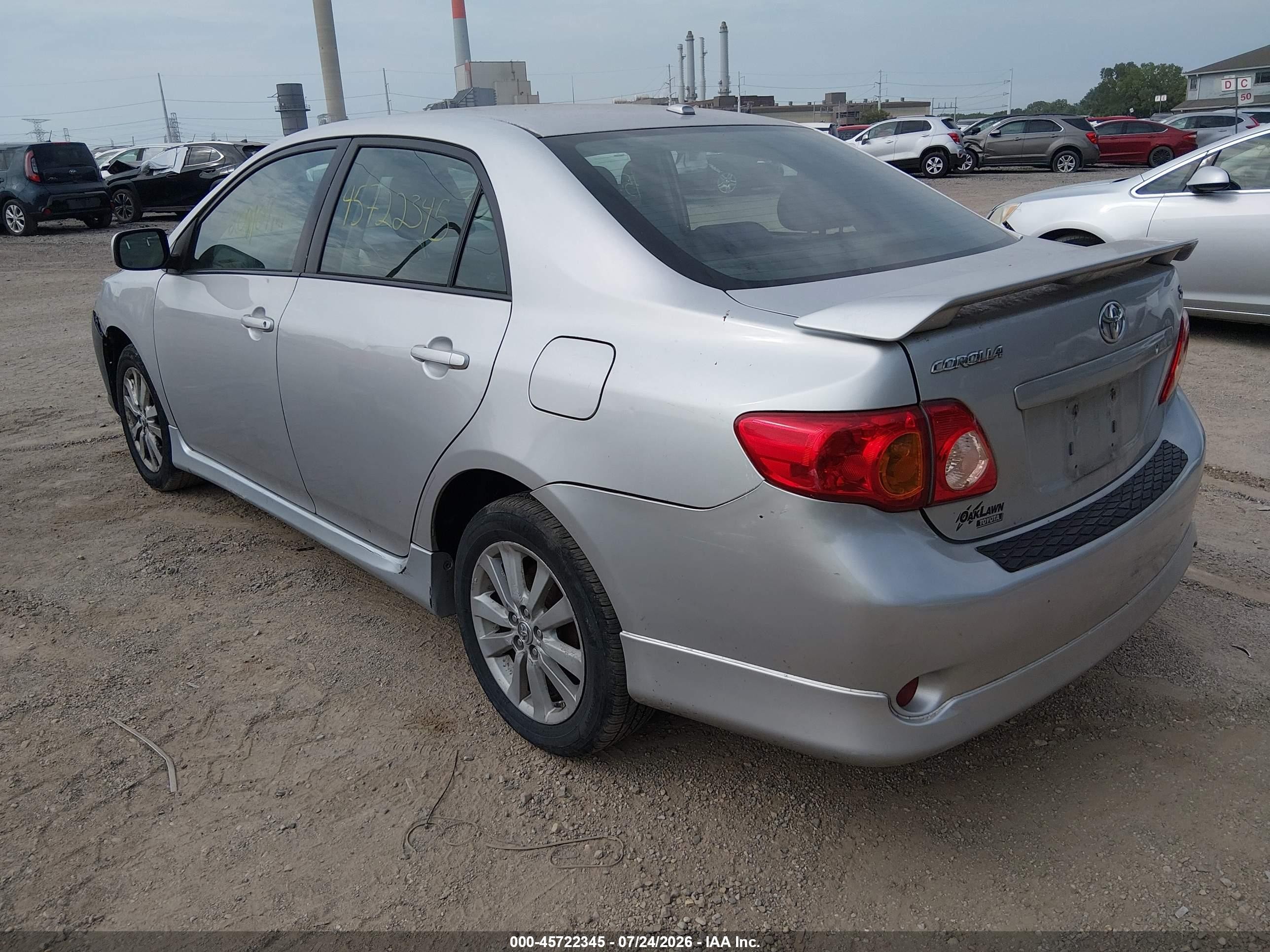 2009 Toyota Corolla S Серебряный vin: 1NXBU40E59Z150655
