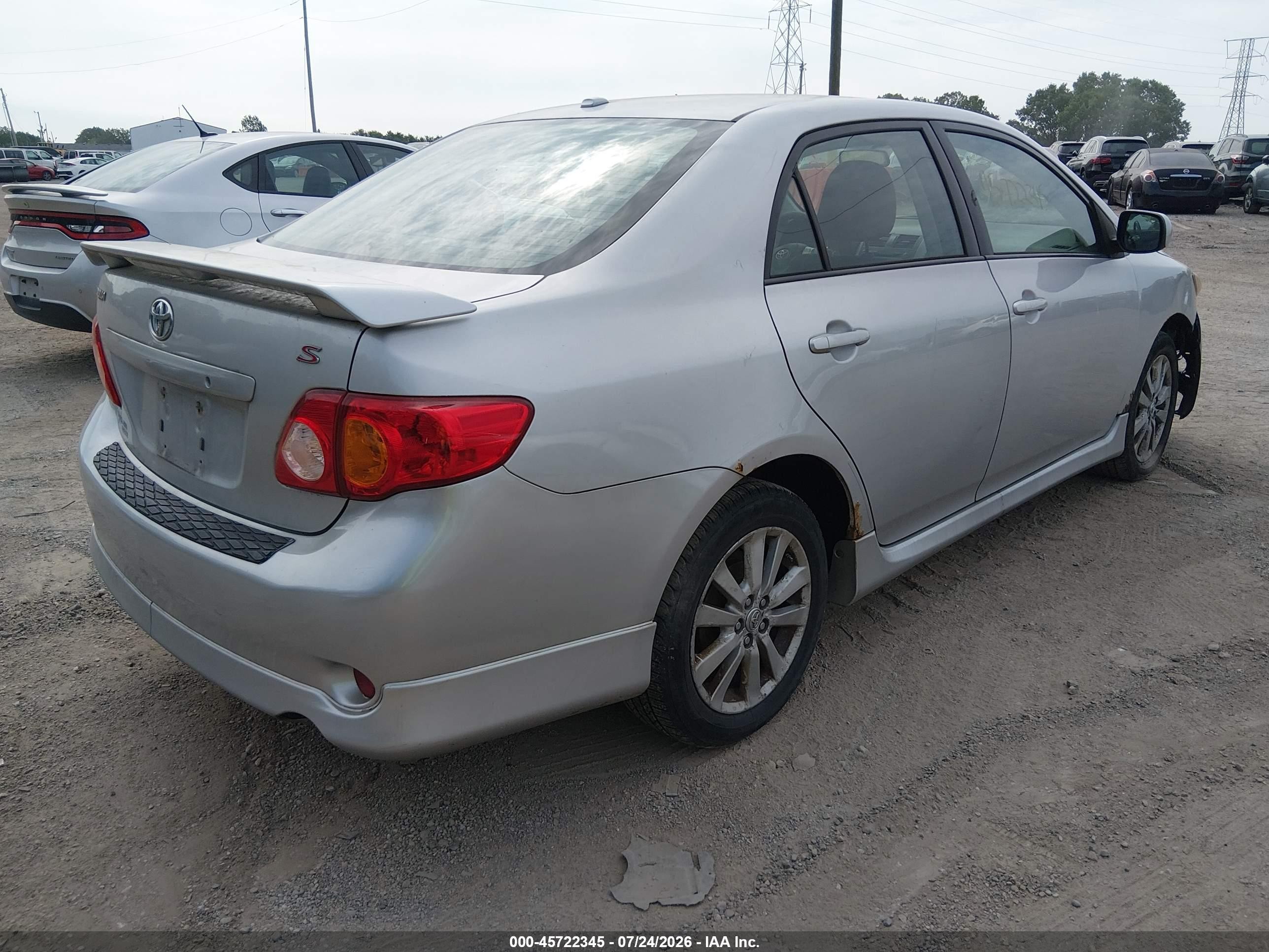 2009 Toyota Corolla S Серебряный vin: 1NXBU40E59Z150655