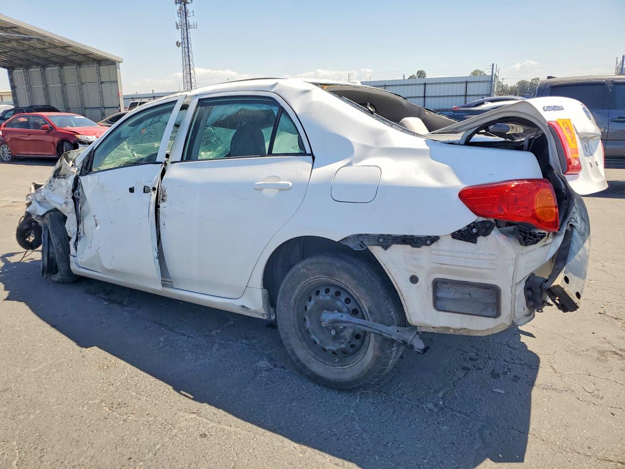 2009 Toyota Corolla Le White vin: 1NXBU40E59Z153636