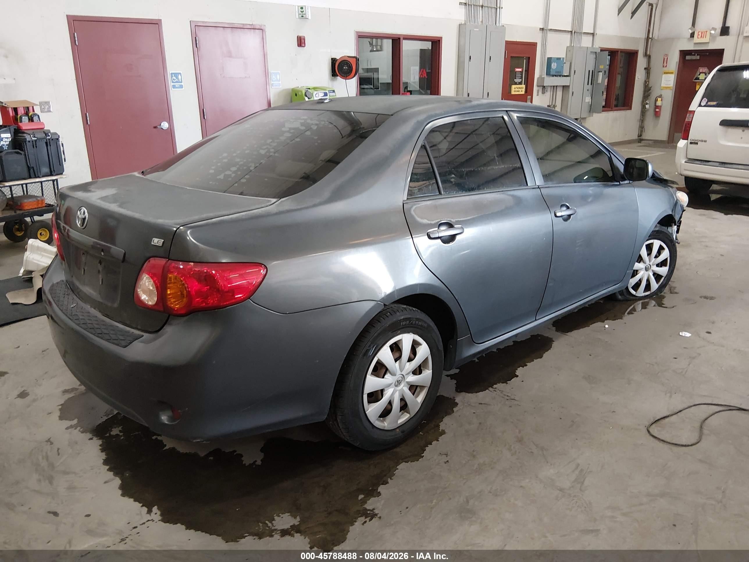 2009 Toyota Corolla Le Gray vin: 1NXBU40E69Z011733