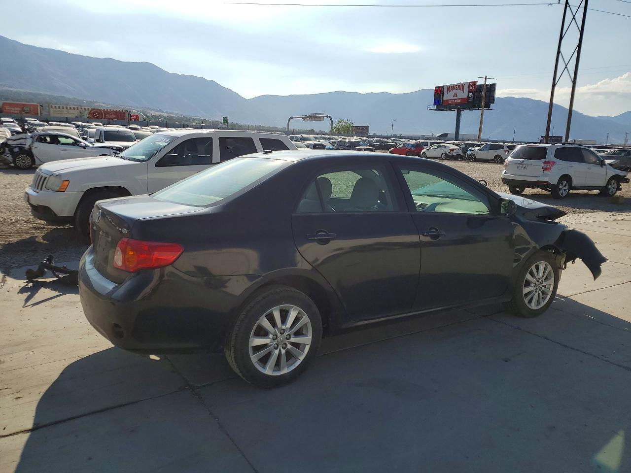 2009 Toyota Corolla Le Black vin: 1NXBU40E69Z014518