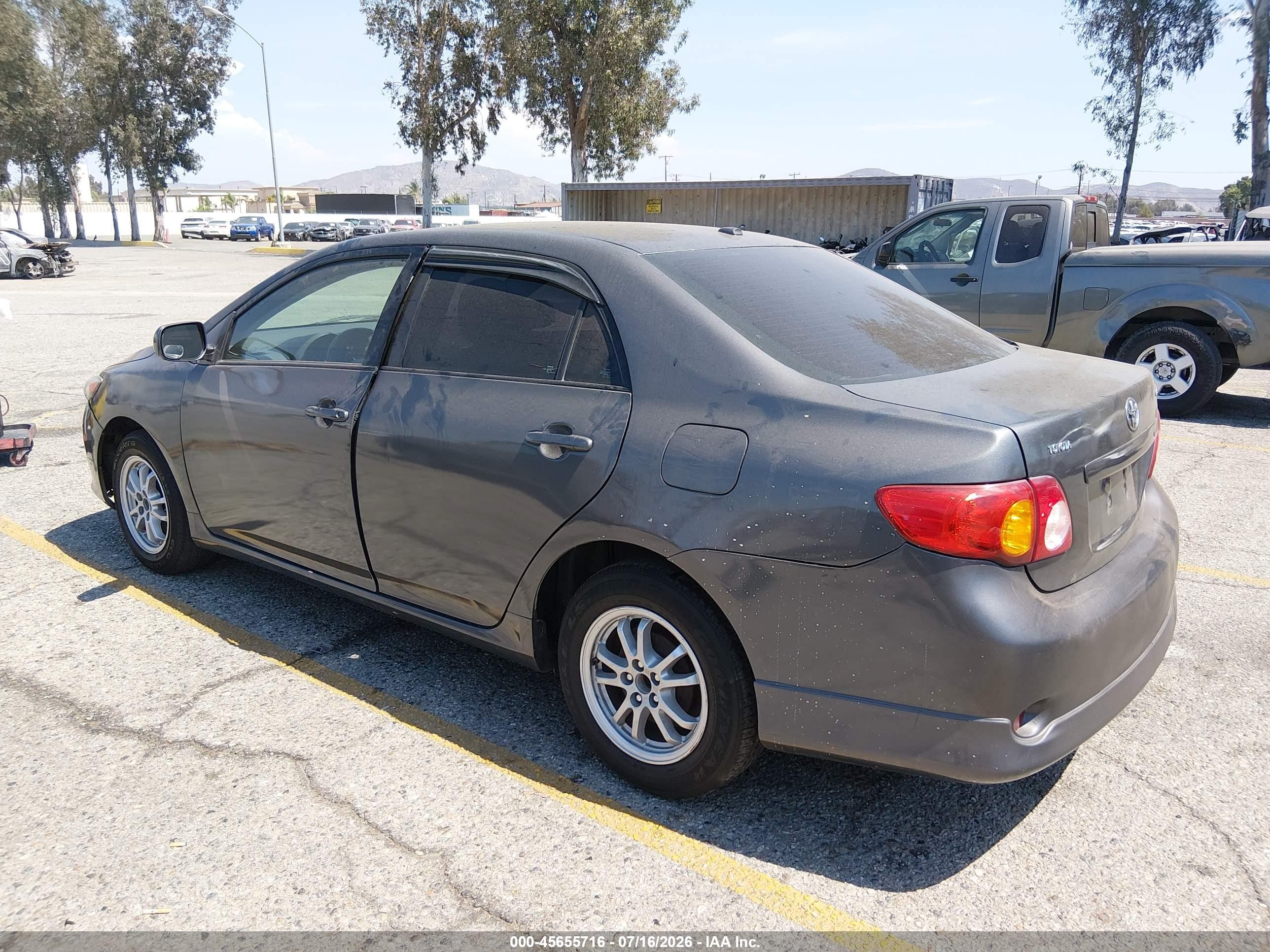 2009 Toyota Corolla   Gray vin: 1NXBU40E69Z019685