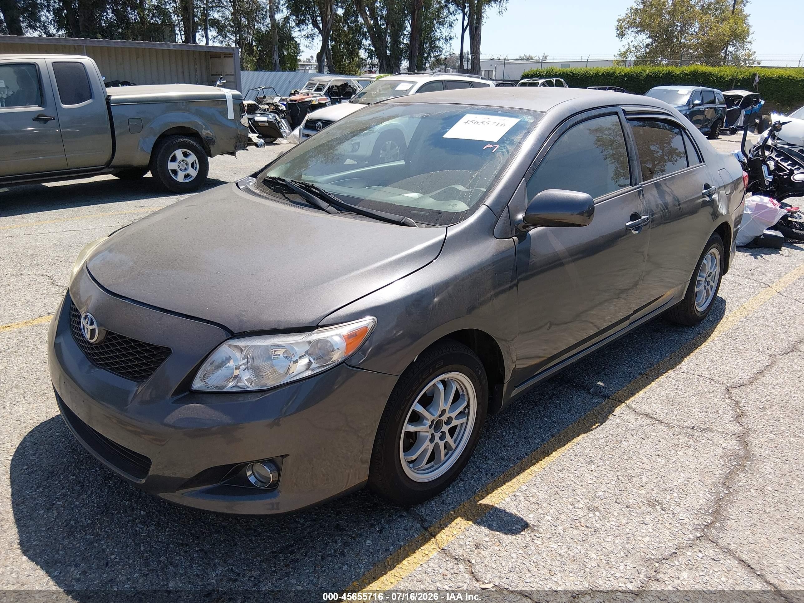 2009 Toyota Corolla   Gray vin: 1NXBU40E69Z019685