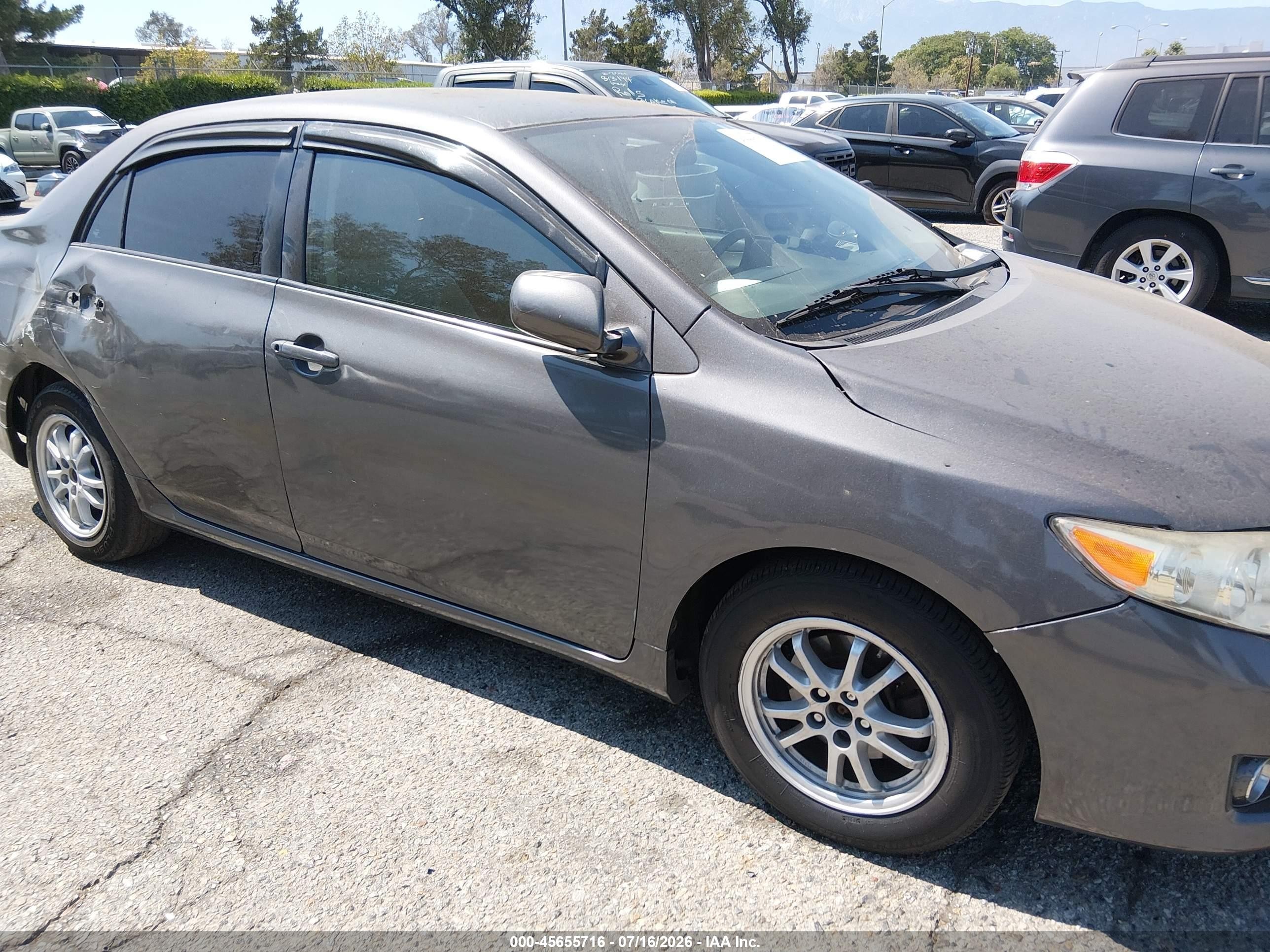 2009 Toyota Corolla   Gray vin: 1NXBU40E69Z019685