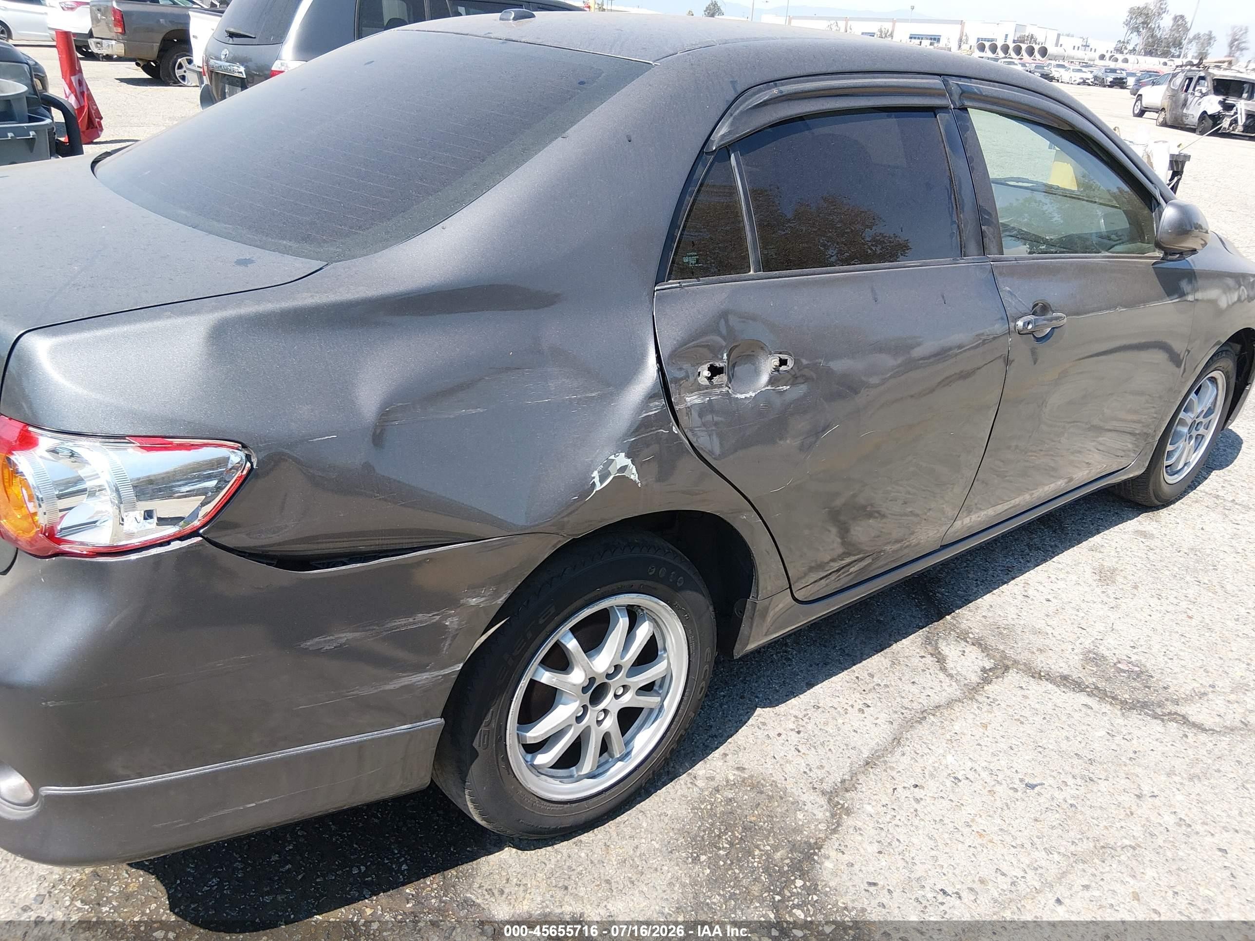 2009 Toyota Corolla   Gray vin: 1NXBU40E69Z019685