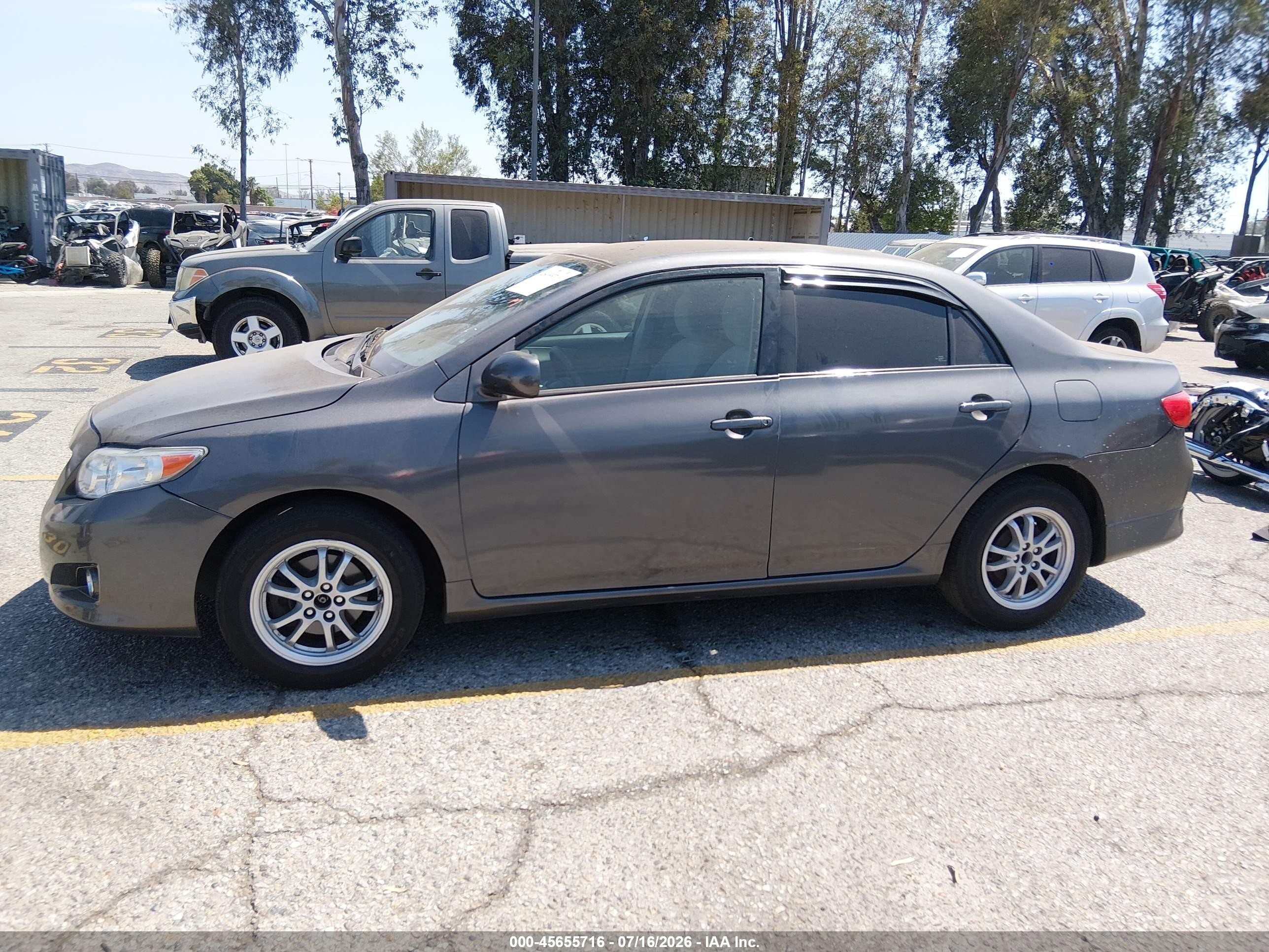2009 Toyota Corolla   Gray vin: 1NXBU40E69Z019685