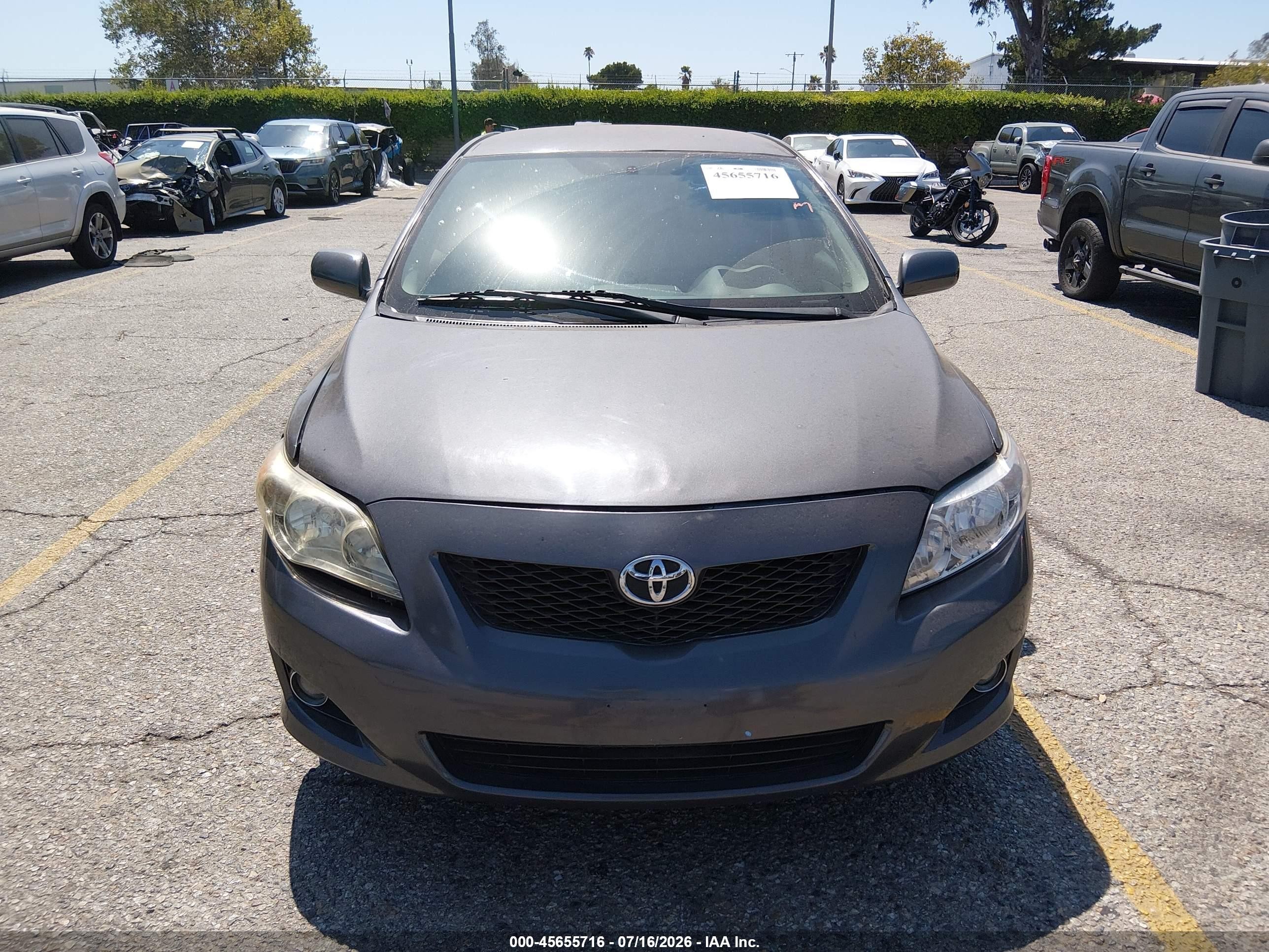 2009 Toyota Corolla   Gray vin: 1NXBU40E69Z019685