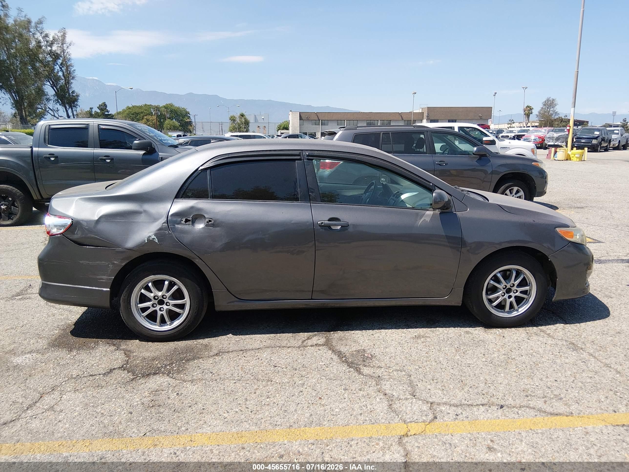 2009 Toyota Corolla   Gray vin: 1NXBU40E69Z019685