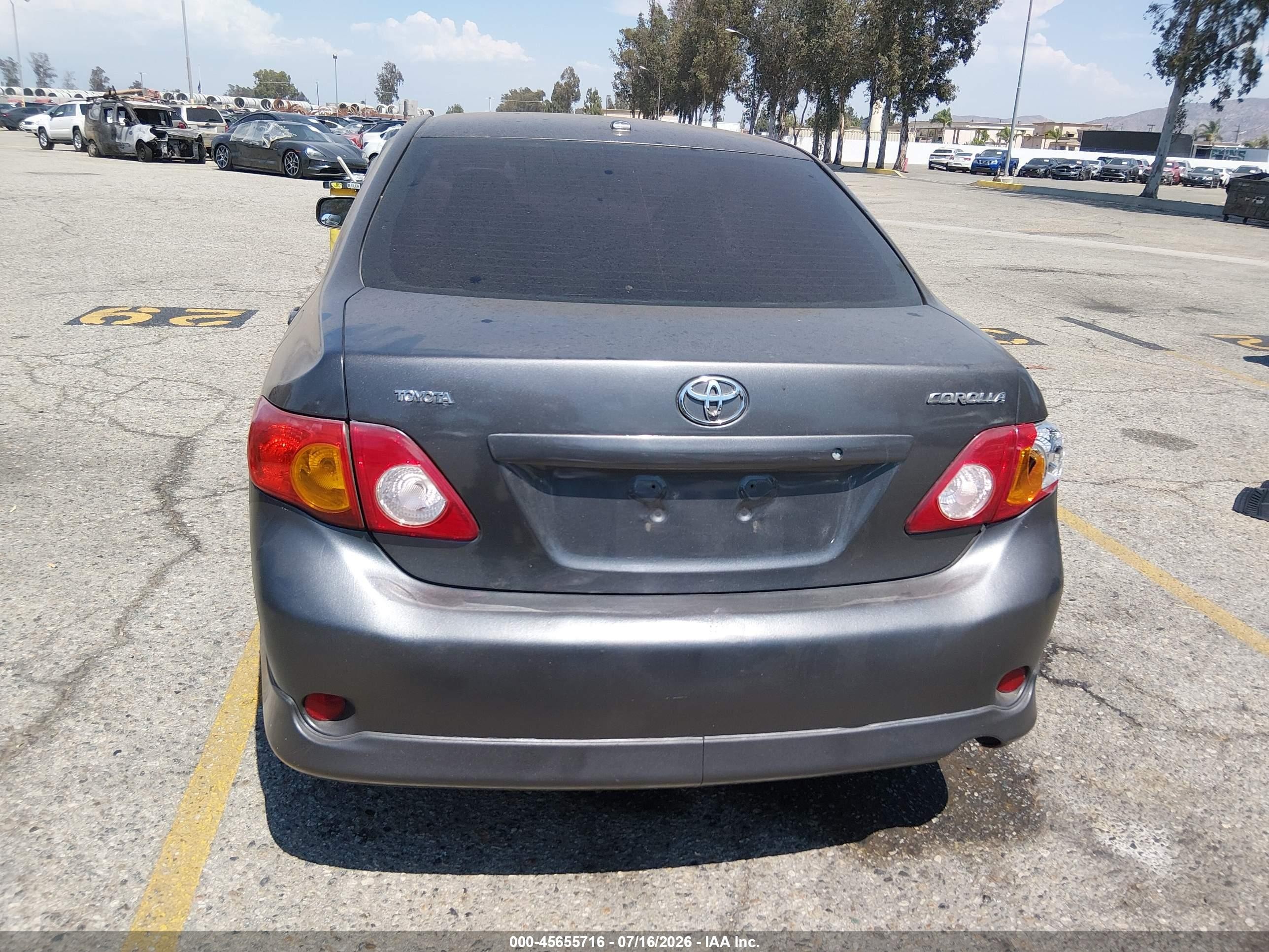 2009 Toyota Corolla   Gray vin: 1NXBU40E69Z019685
