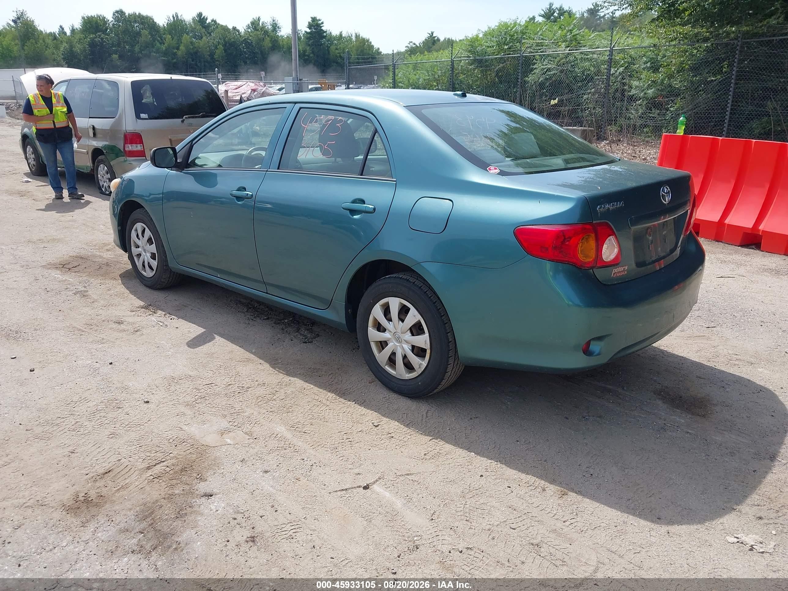 2009 Toyota Corolla   Green vin: 1NXBU40E69Z032517