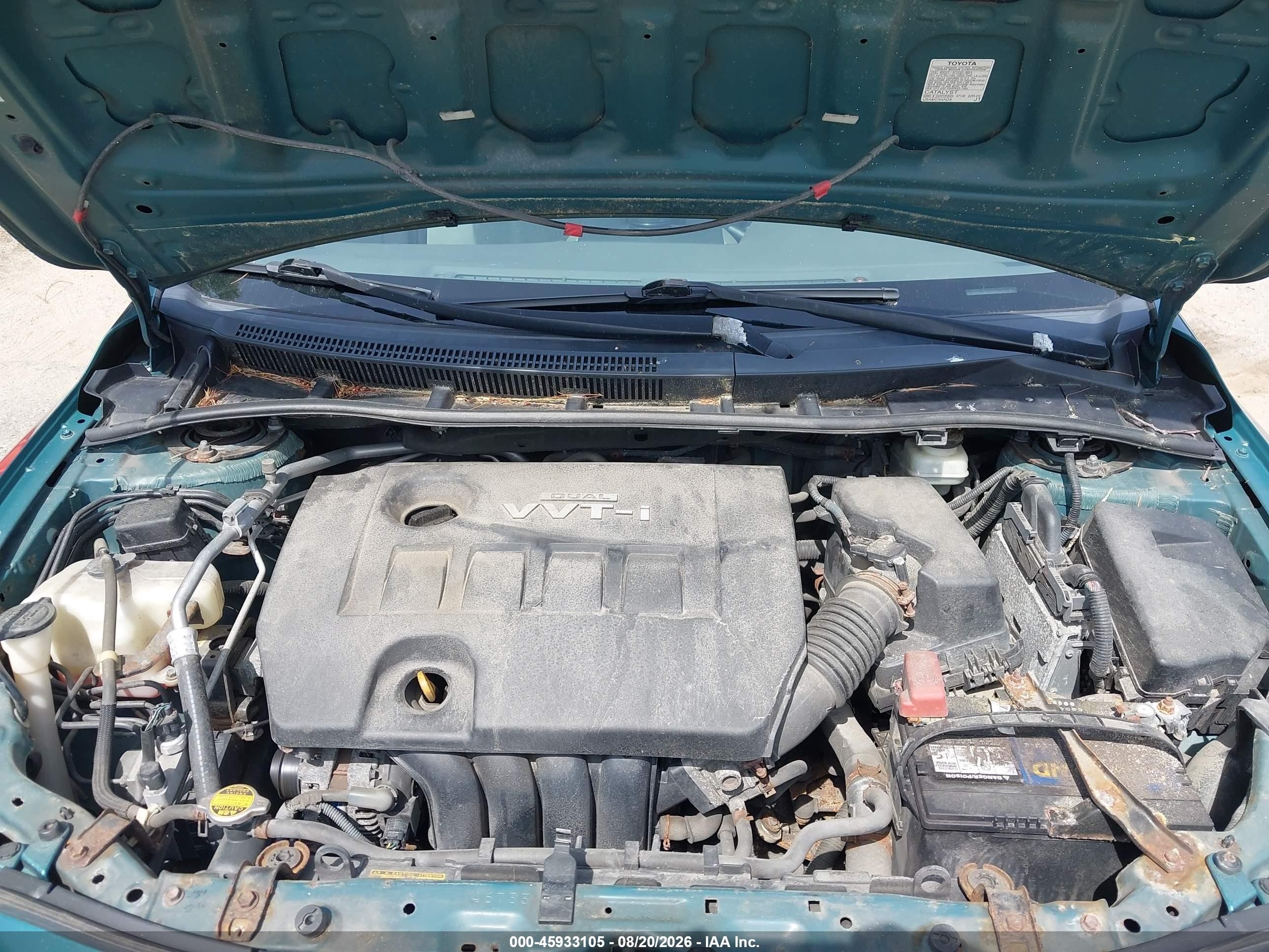 2009 Toyota Corolla   Green vin: 1NXBU40E69Z032517