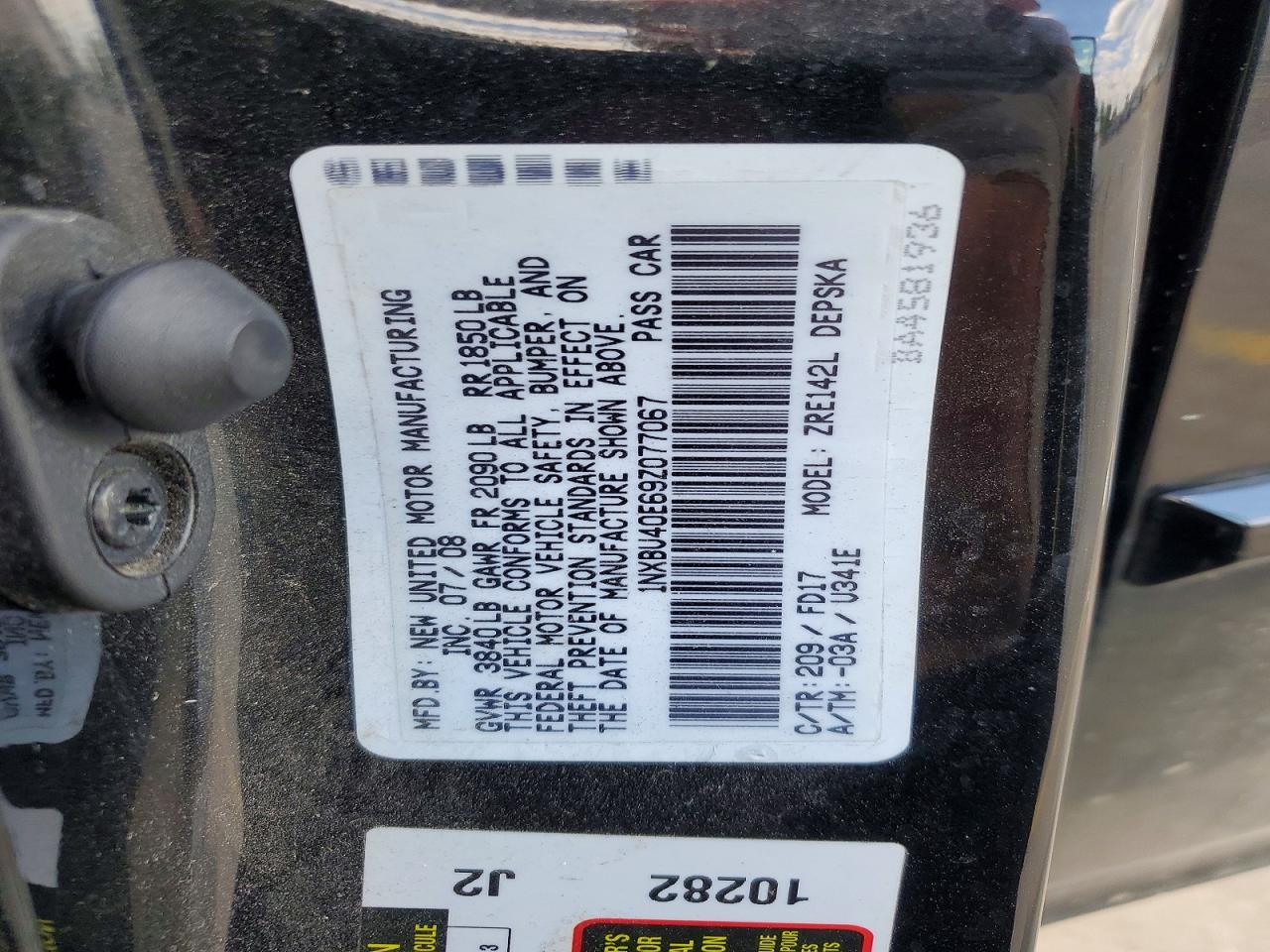 2009 Toyota Corolla S Black vin: 1NXBU40E69Z077067