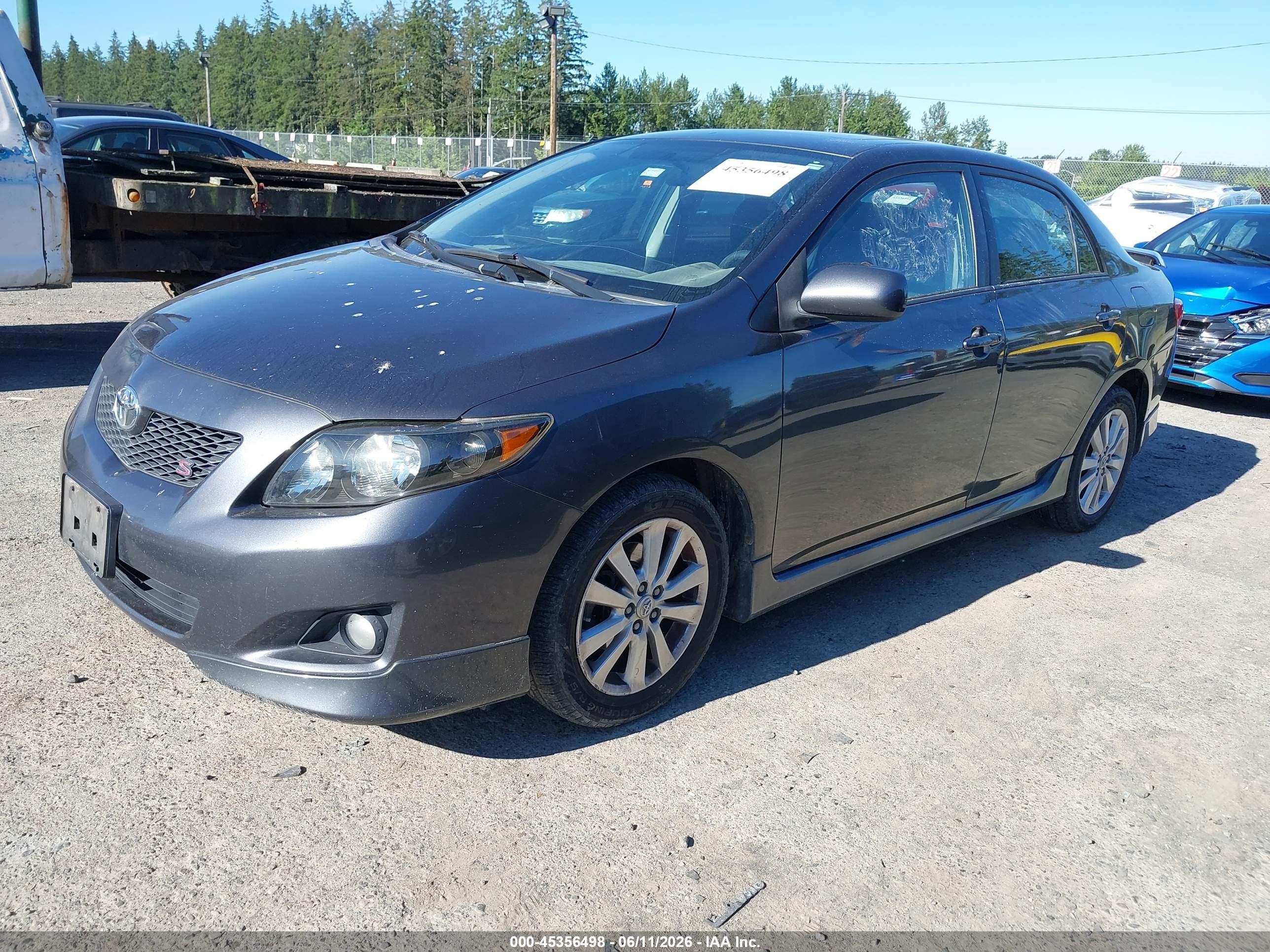 2009 Toyota Corolla S Gray vin: 1NXBU40E69Z083385