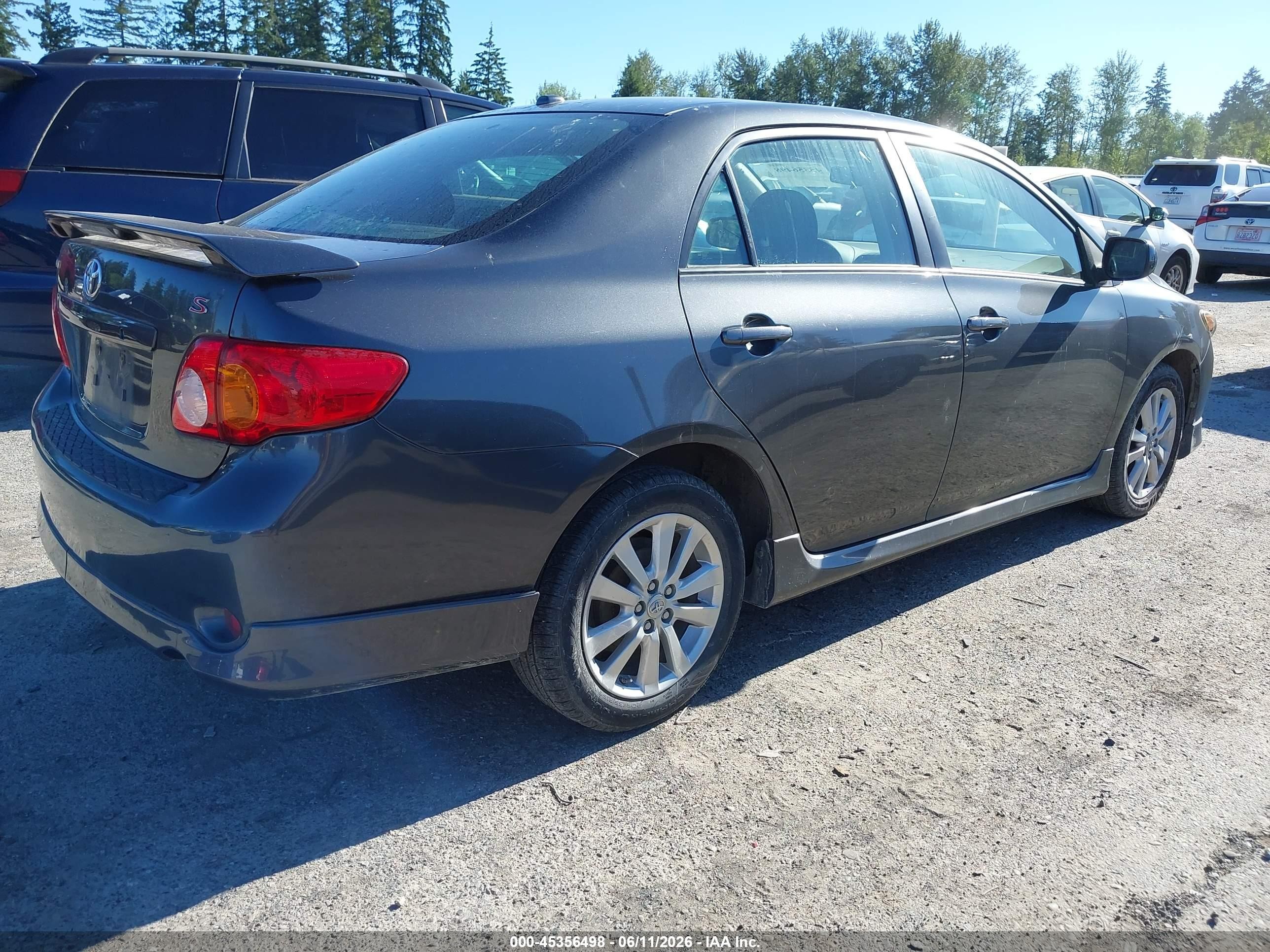 2009 Toyota Corolla S Gray vin: 1NXBU40E69Z083385