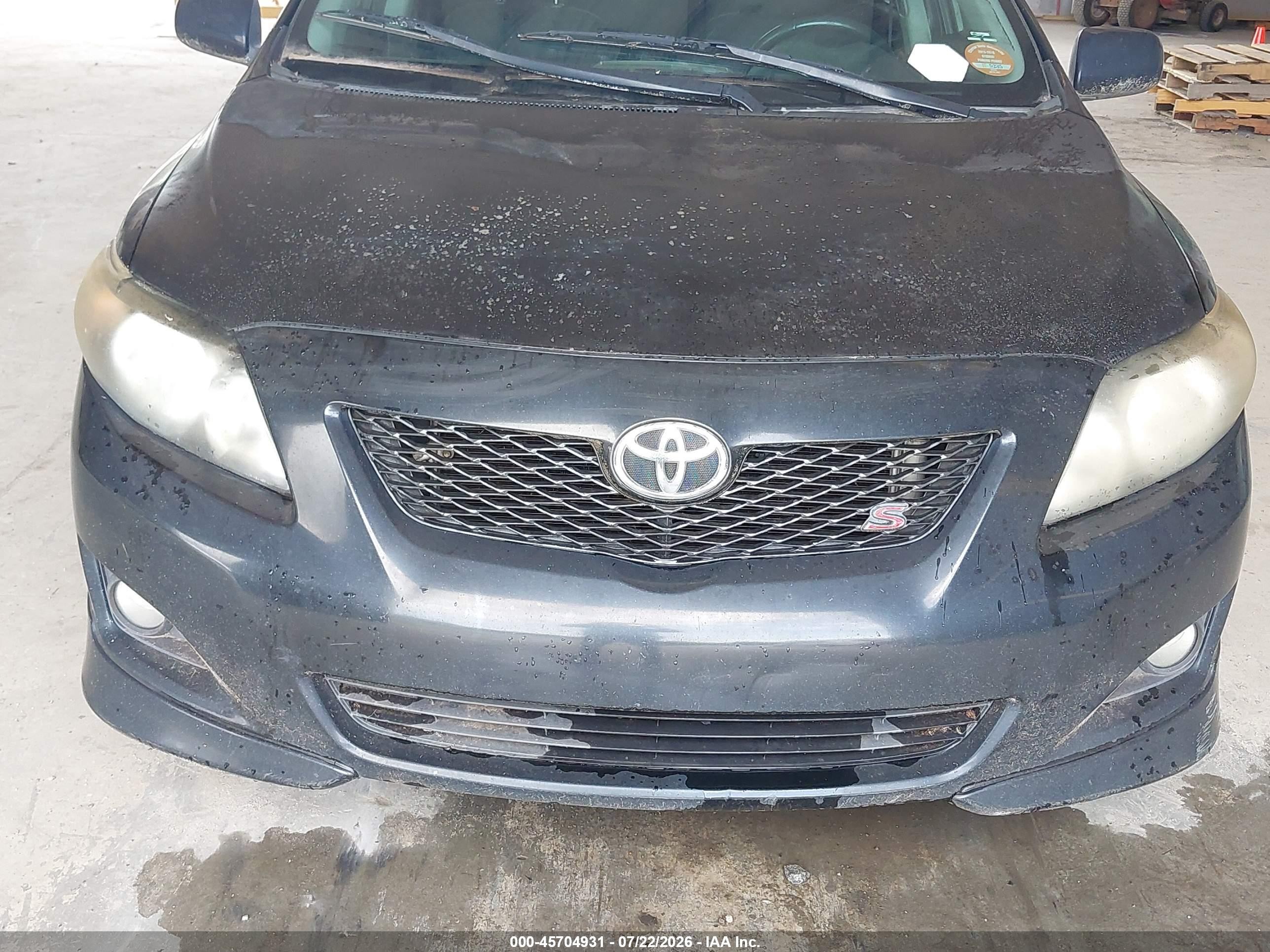 2009 Toyota Corolla S Black vin: 1NXBU40E69Z088036