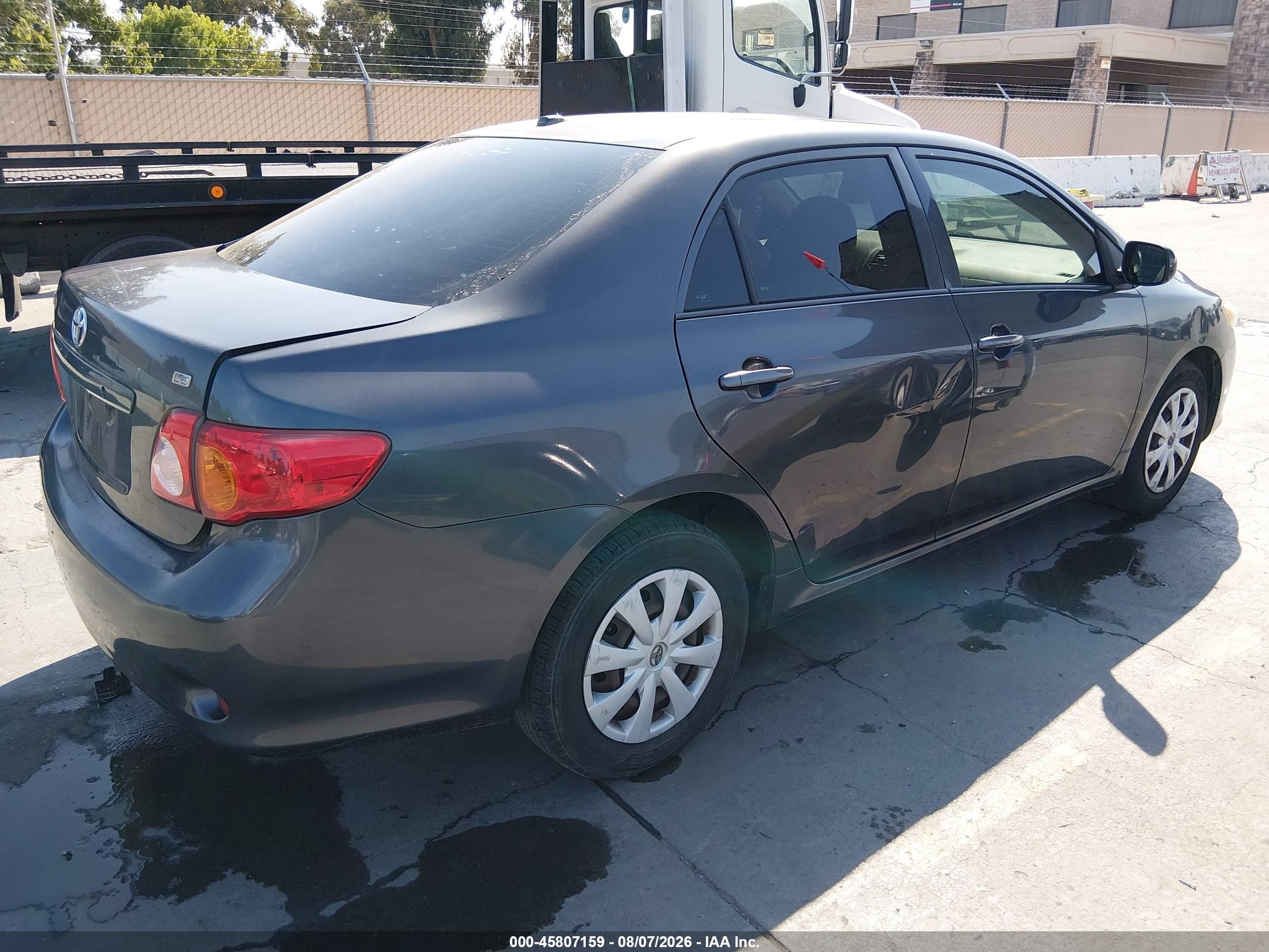 2009 Toyota Corolla Le Серый vin: 1NXBU40E69Z093236