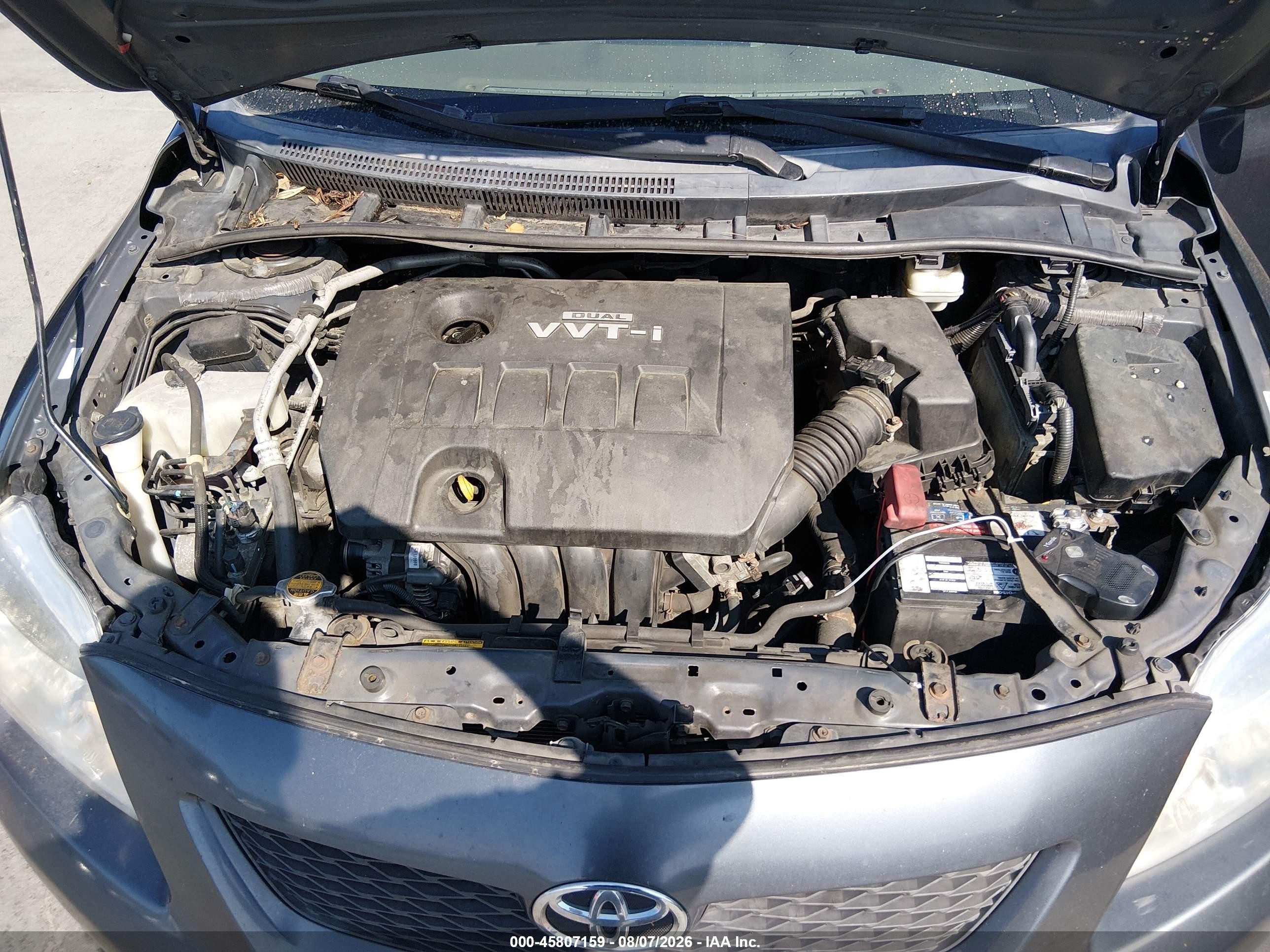 2009 Toyota Corolla Le Серый vin: 1NXBU40E69Z093236
