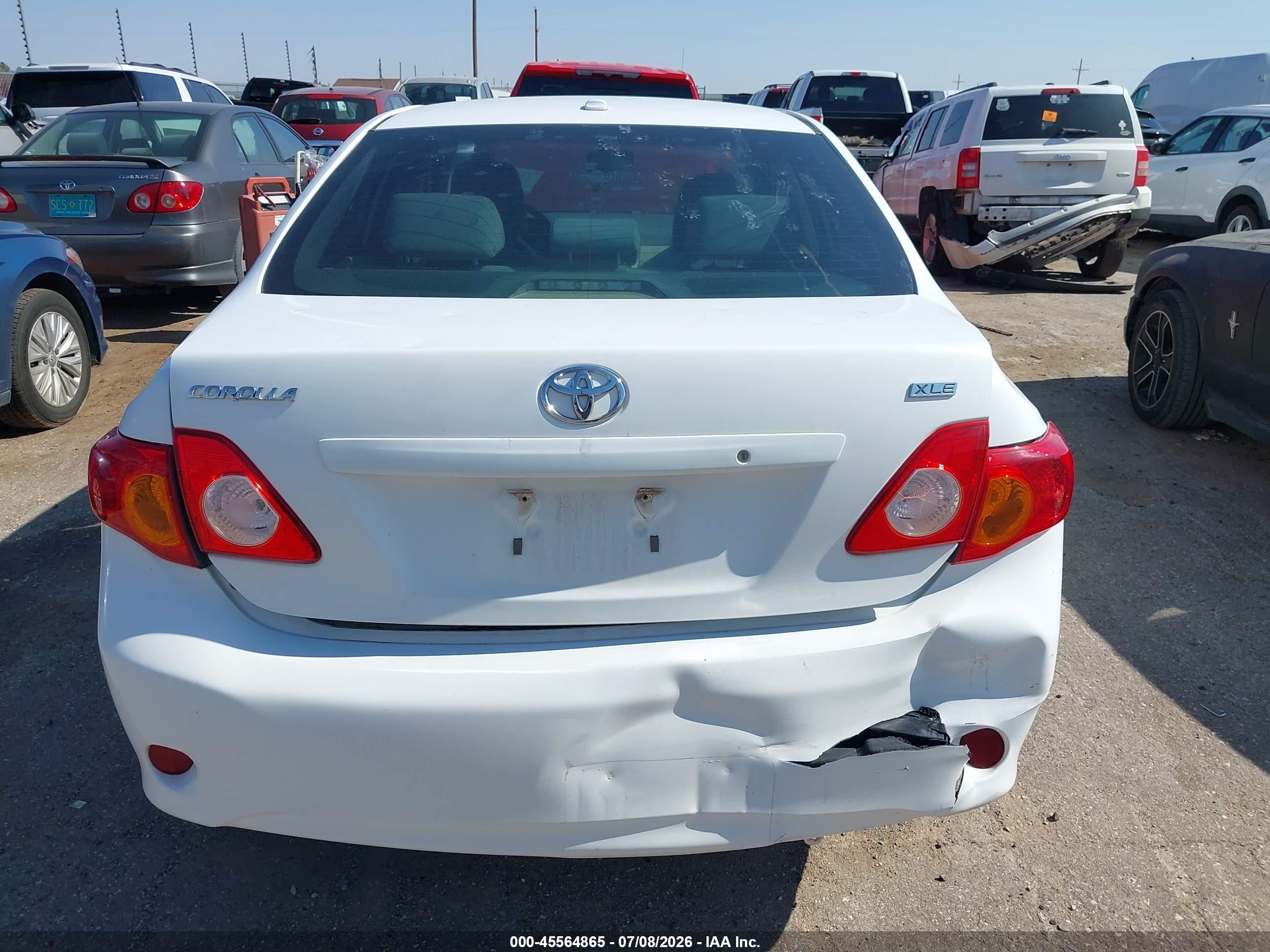 2009 Toyota Corolla Xle White vin: 1NXBU40E69Z109077