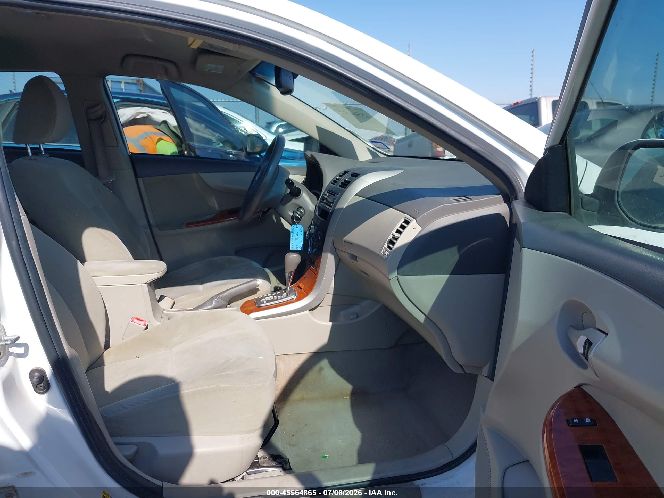 2009 Toyota Corolla Xle White vin: 1NXBU40E69Z109077