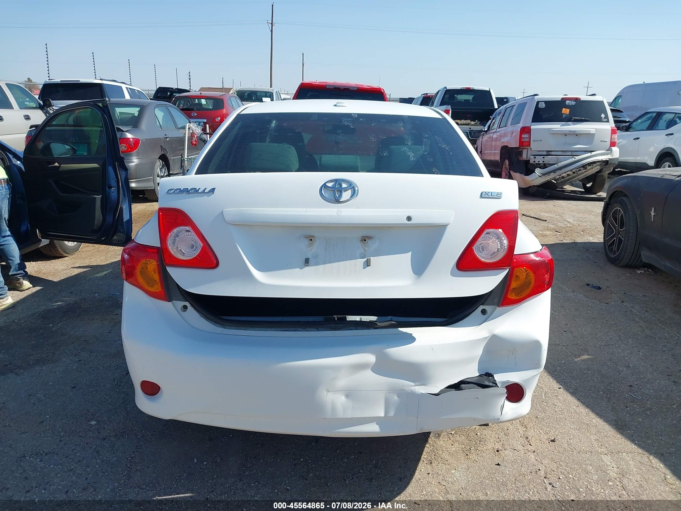 2009 Toyota Corolla Xle White vin: 1NXBU40E69Z109077